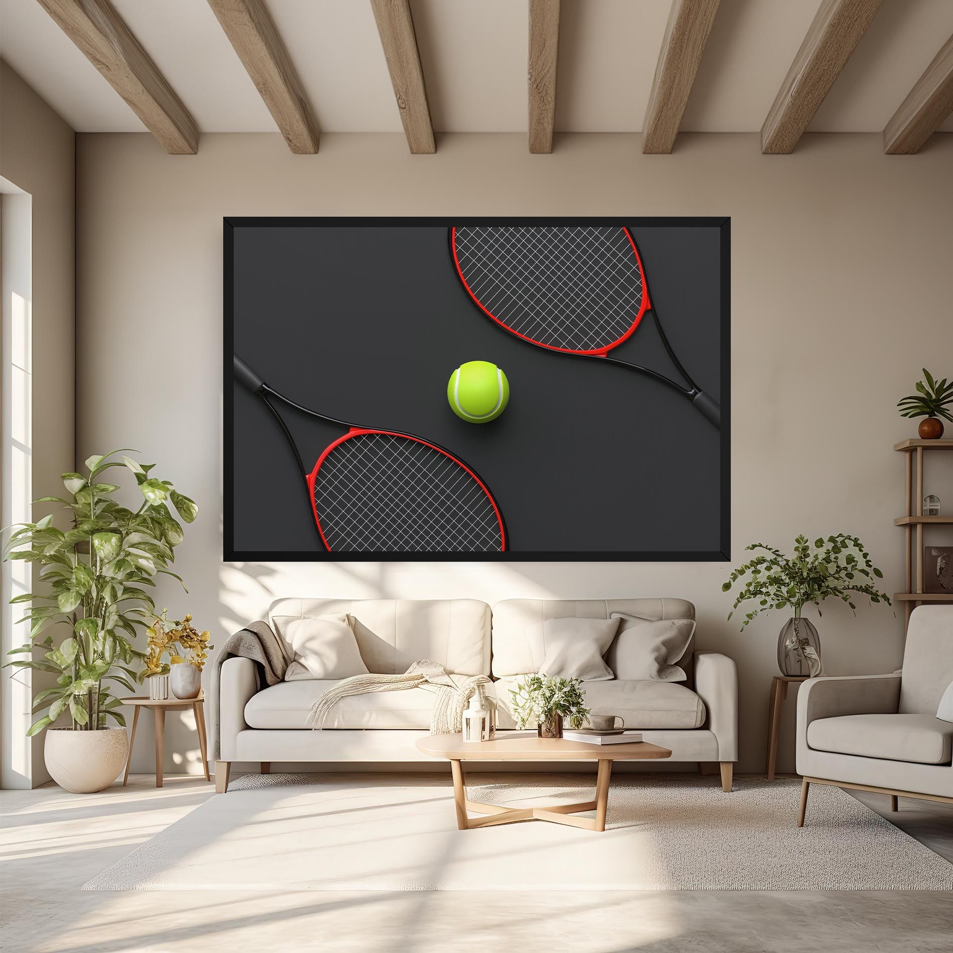 Red Tennis Rackets mockup 6