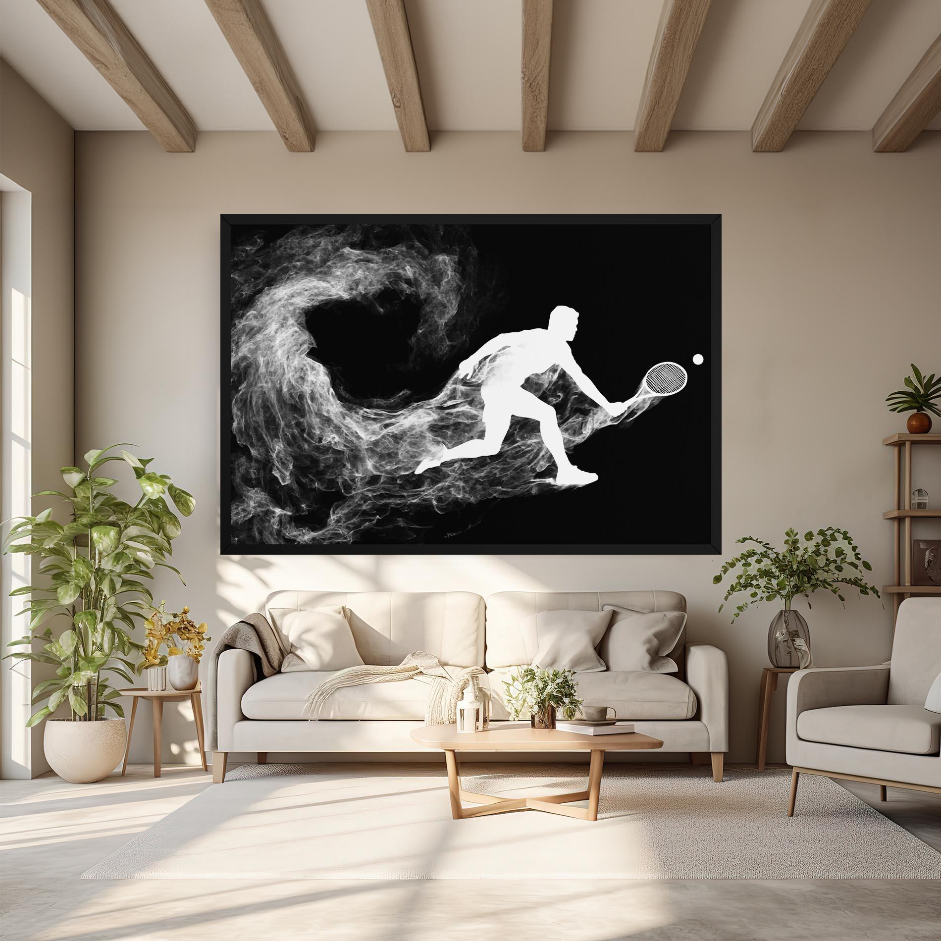 Leinwandbild Tennis White Smoke mockup 6