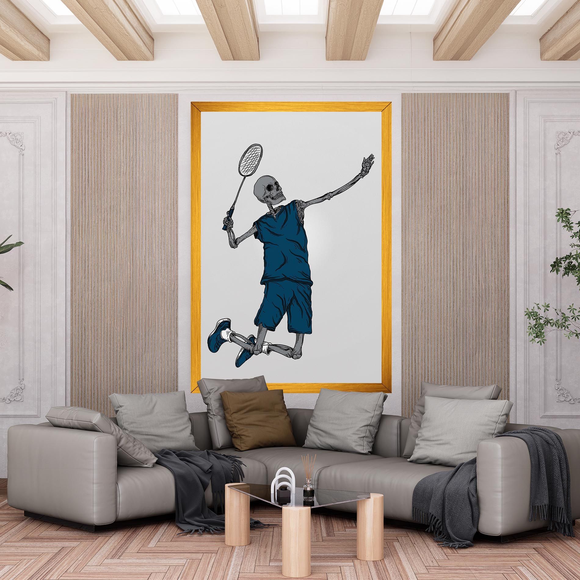 Blue Skull Tennis mockup 6