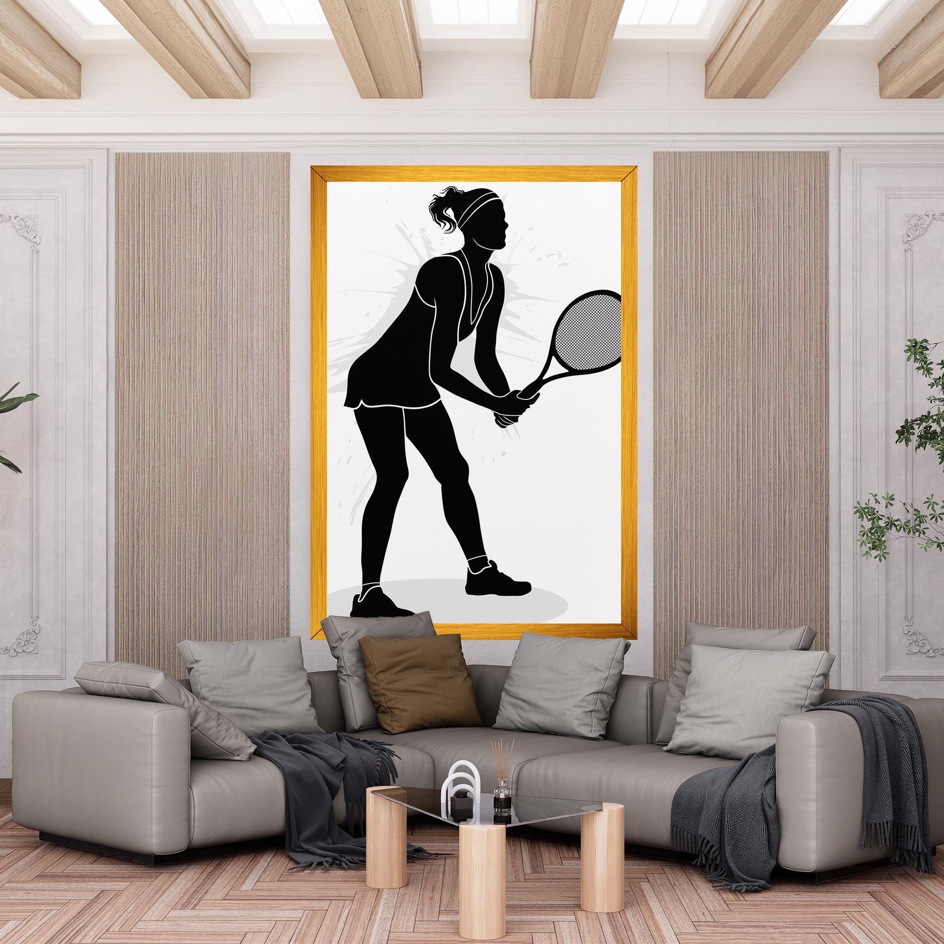 Female Tennis Player mockup 6