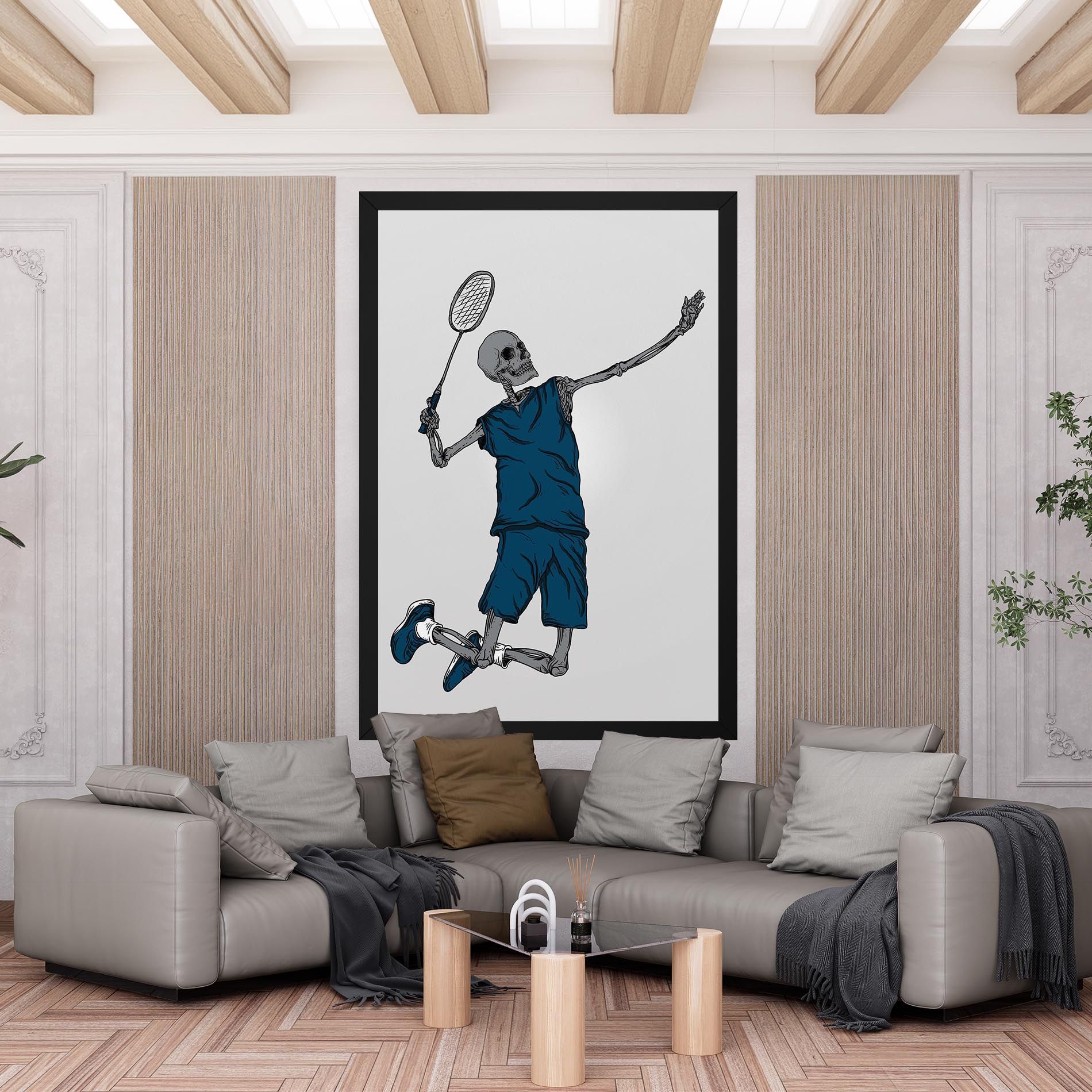 Blue Skull Tennis mockup 6