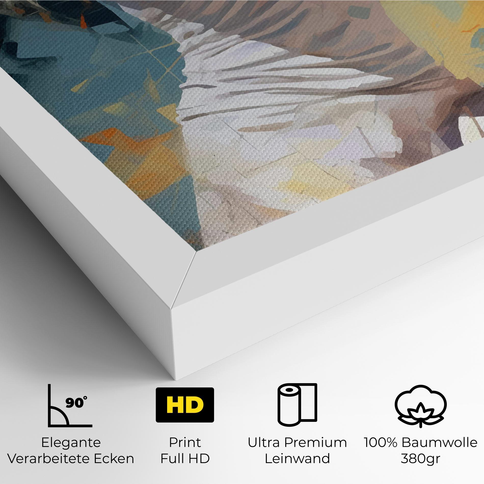 Leinwandbild Blonde Tennis Girl mockup 4