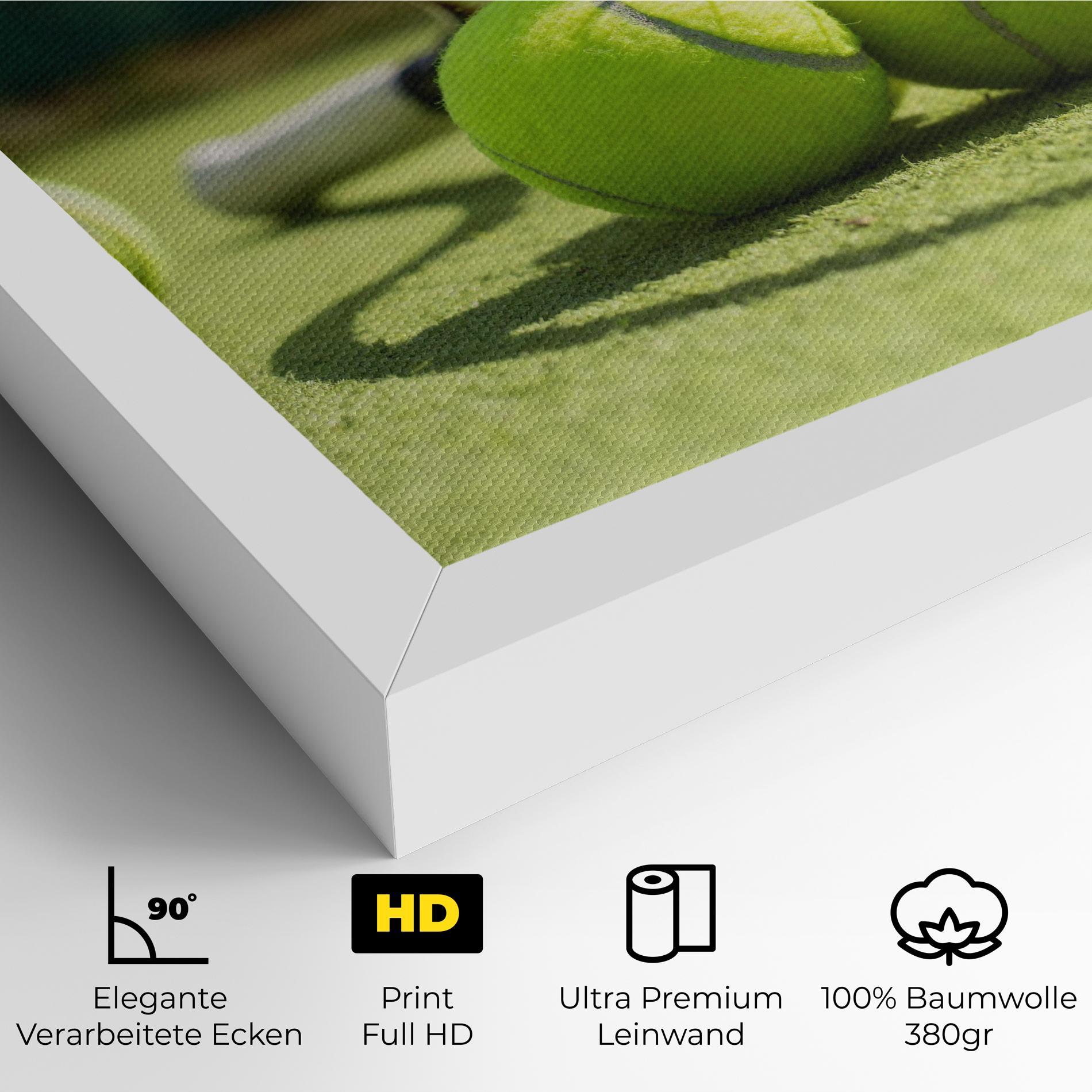 Leinwandbild Grass Tennis Balls mockup 4