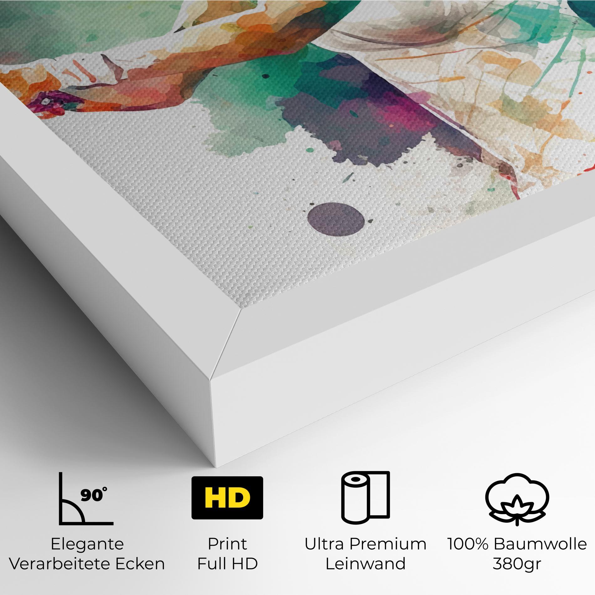 Leinwandbild Green Art Tennis mockup 4