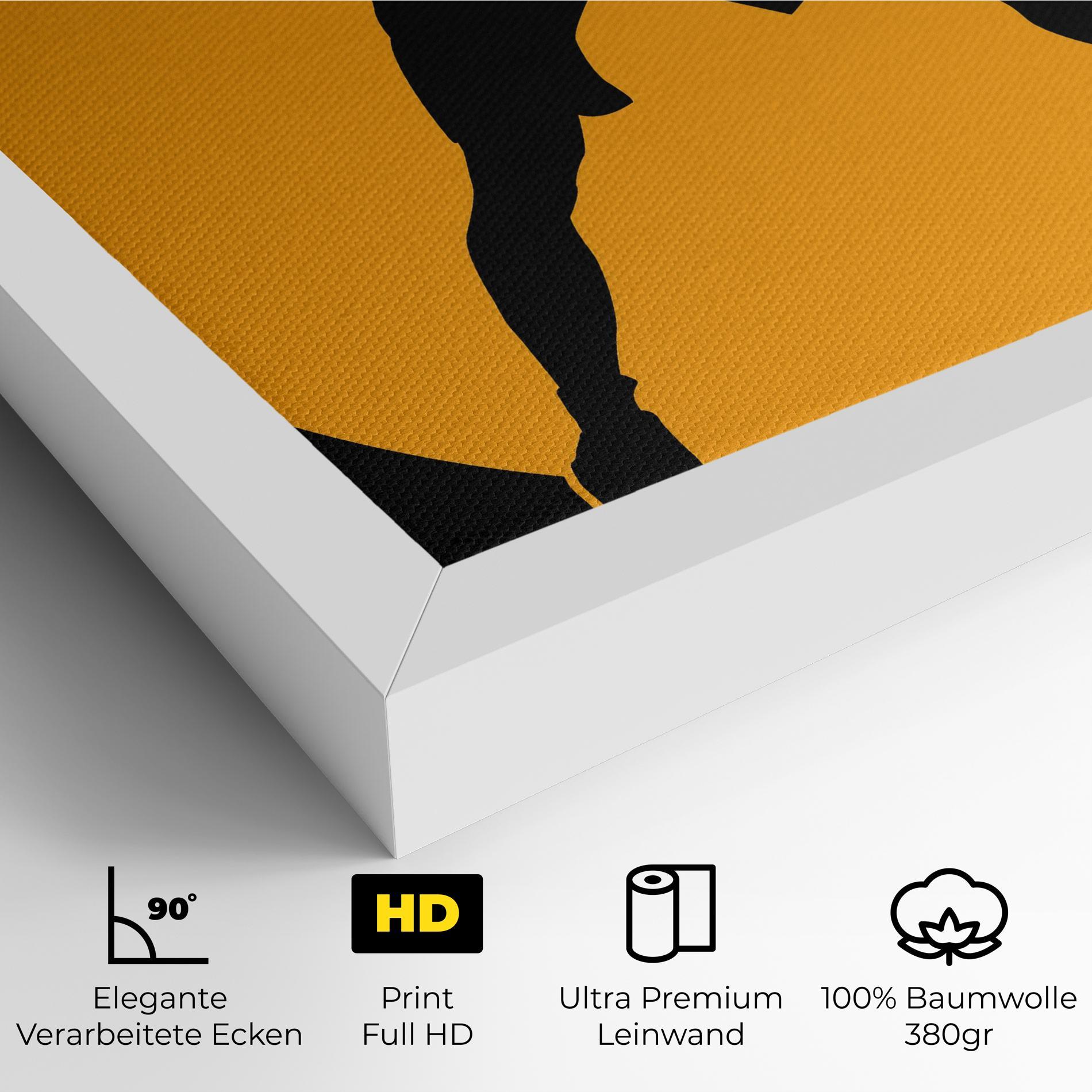 Leinwandbild Orange Tennis mockup 4