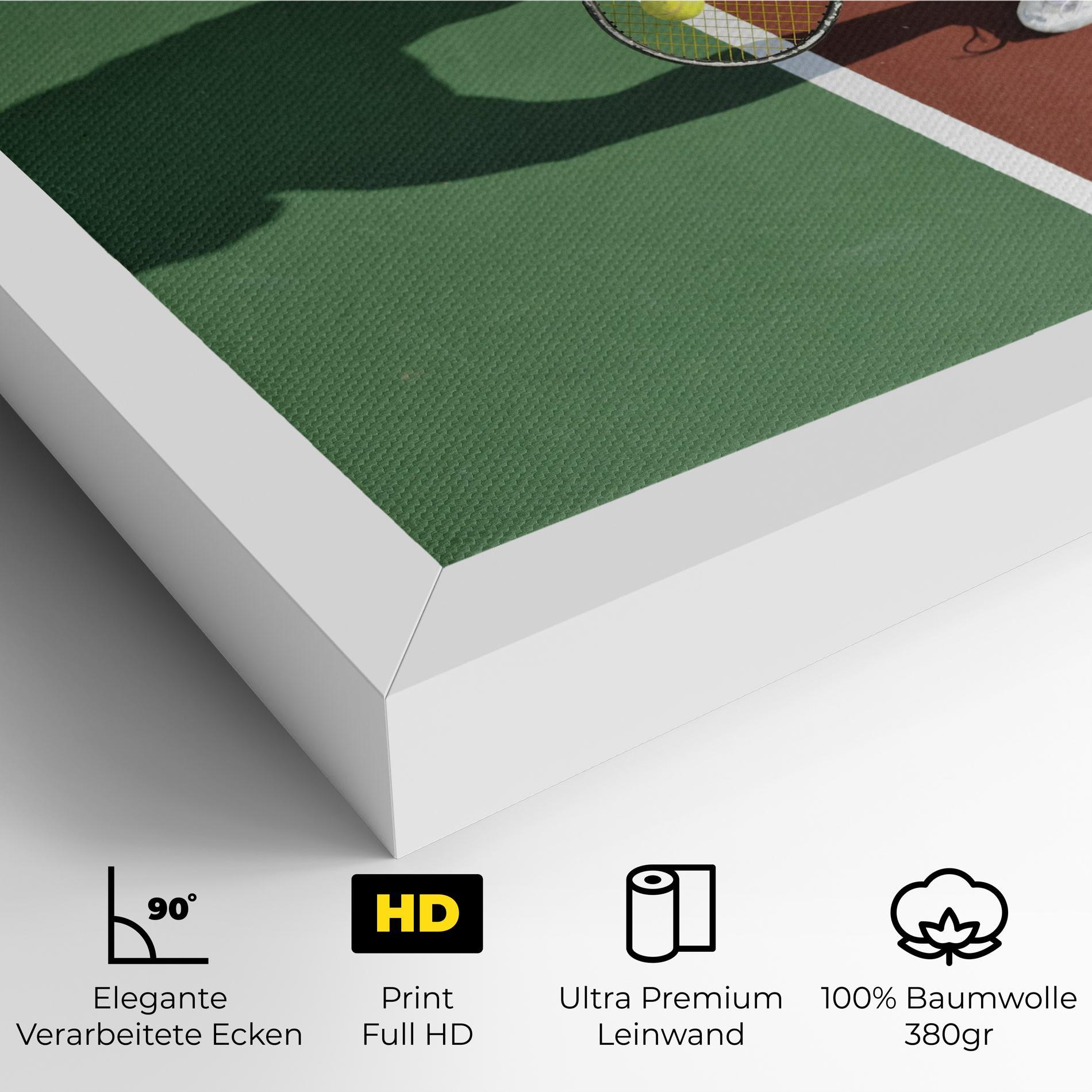 Leinwandbild Outdoor Tennis mockup 4
