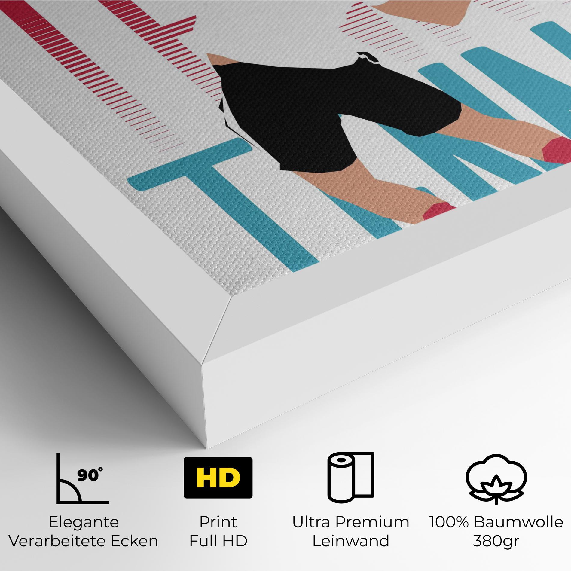 Leinwandbild Tennis Ball Jump mockup 4