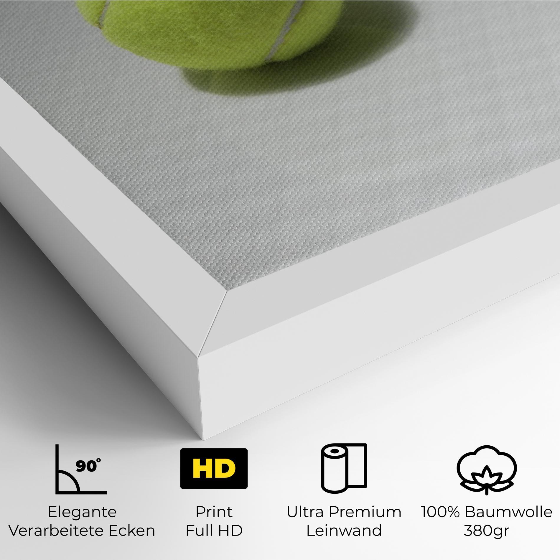 Leinwandbild Tennis Racket Shadow mockup 4