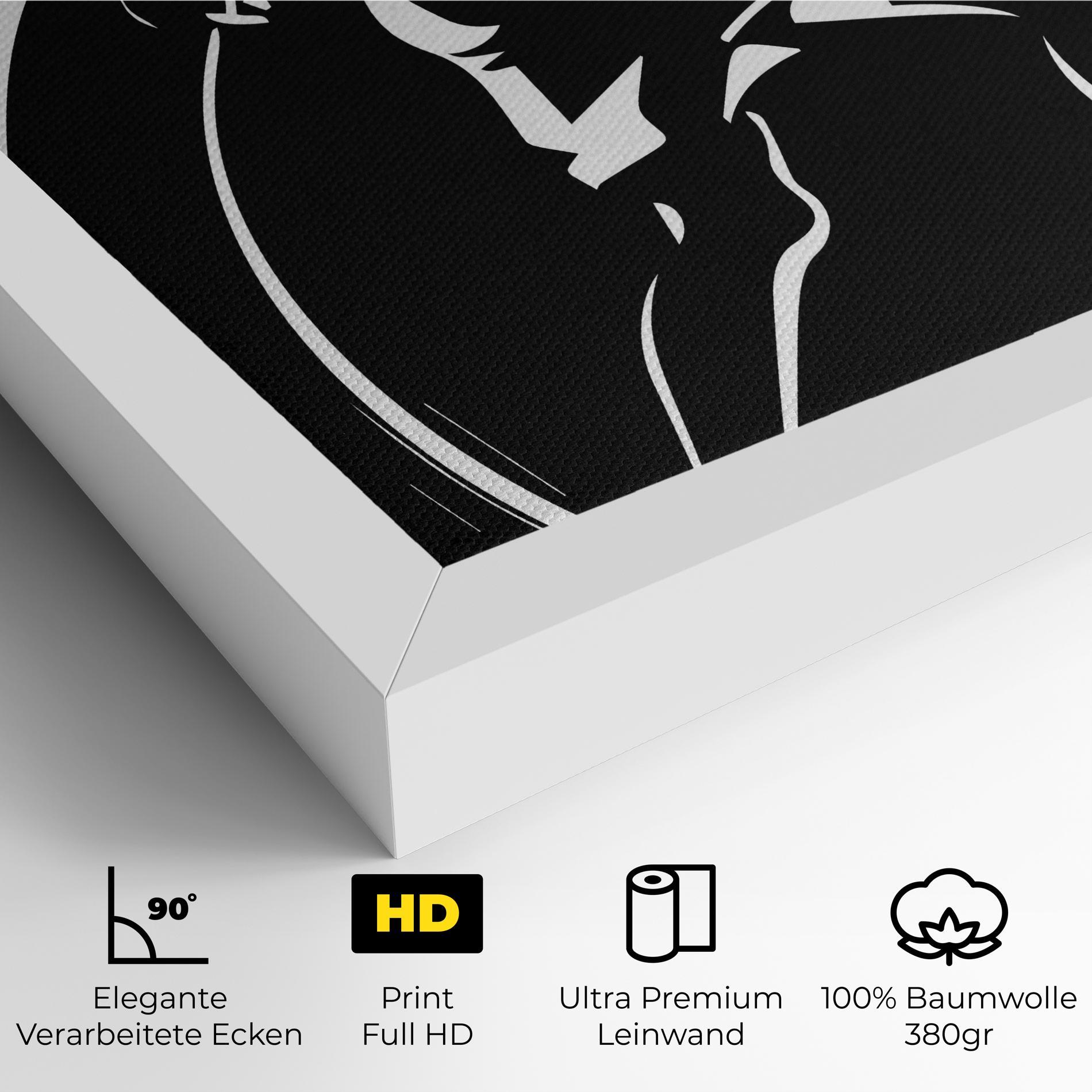 Leinwandbild White Line Tennis mockup 4