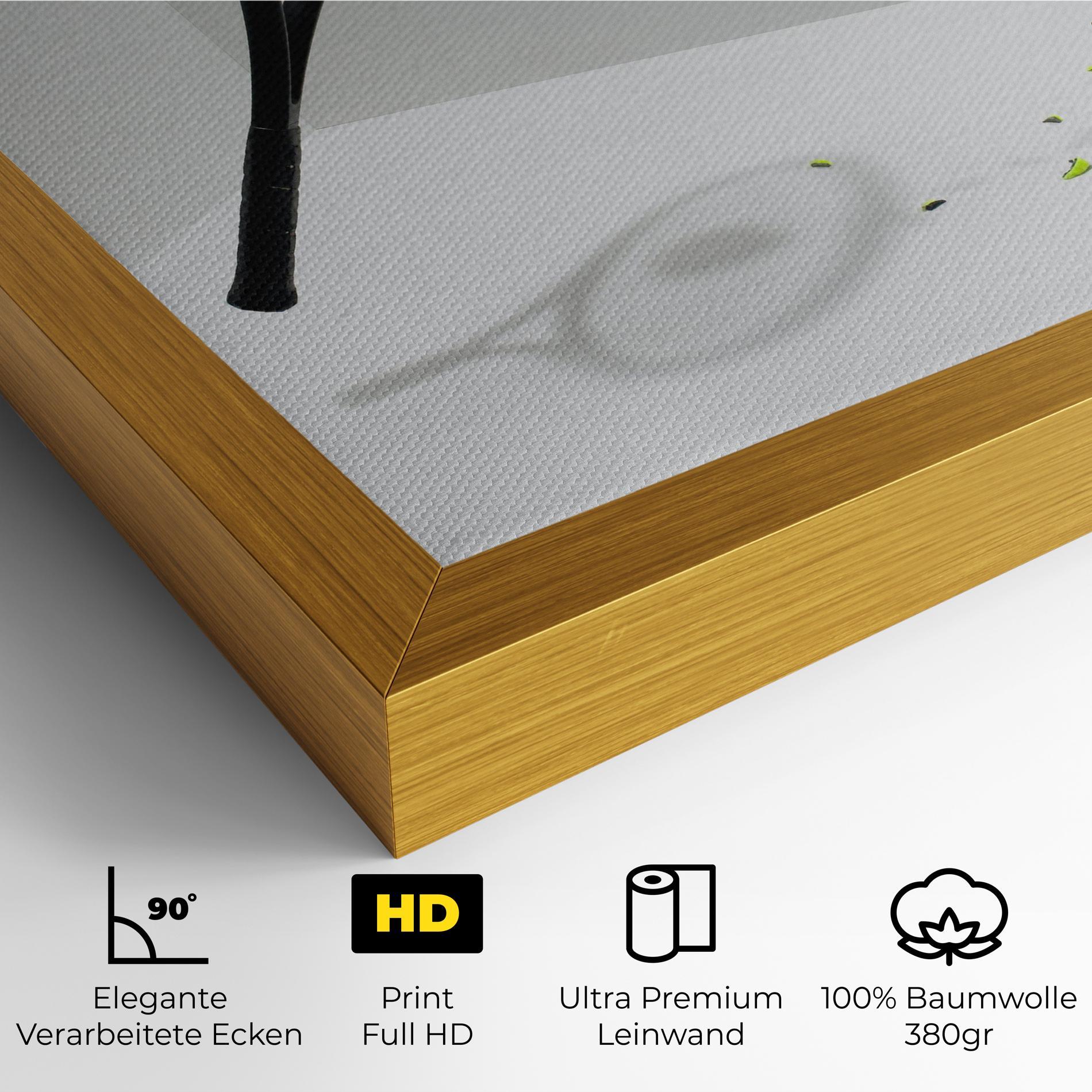 Leinwandbild Broken Tennis Ball mockup 4