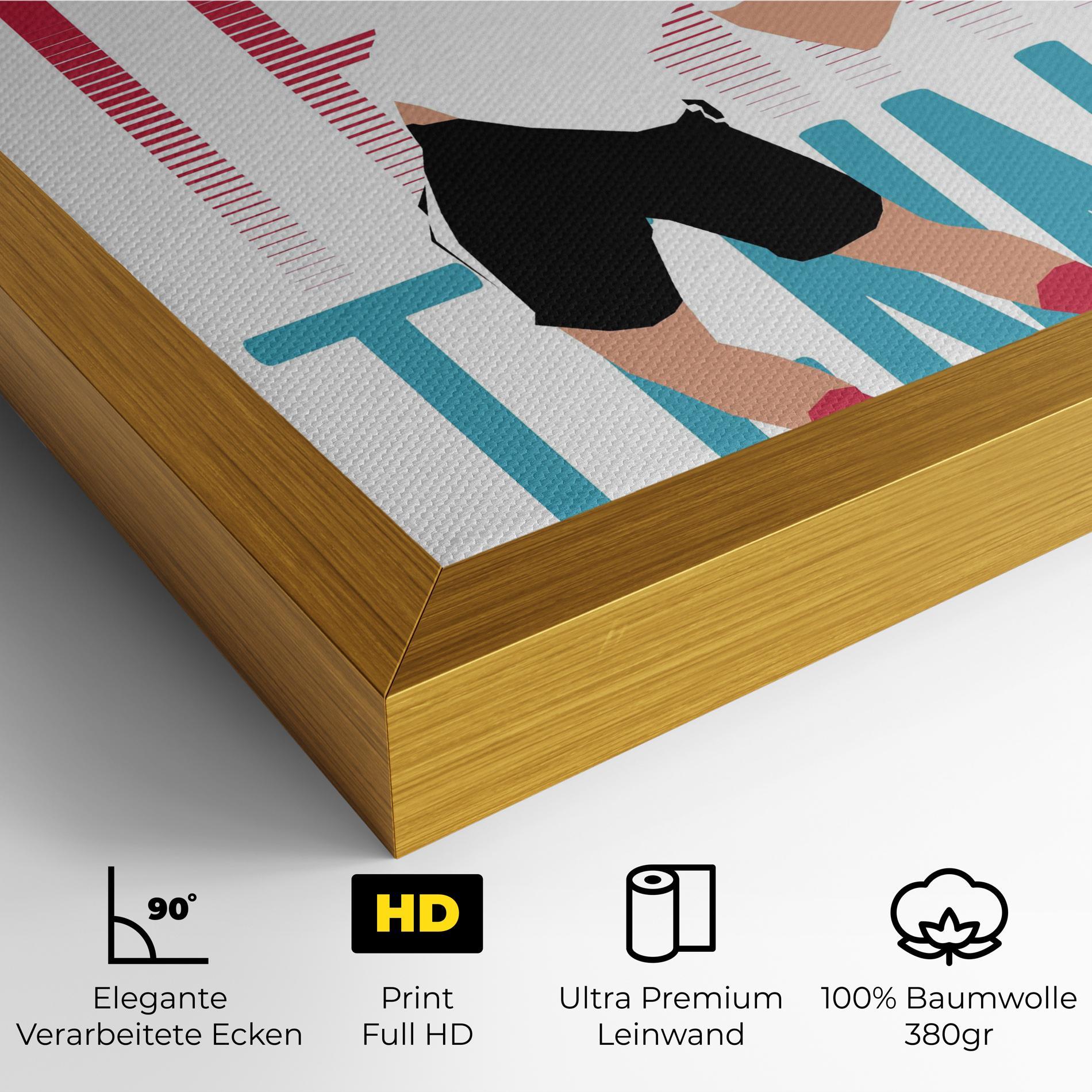 Leinwandbild Tennis Ball Jump mockup 4