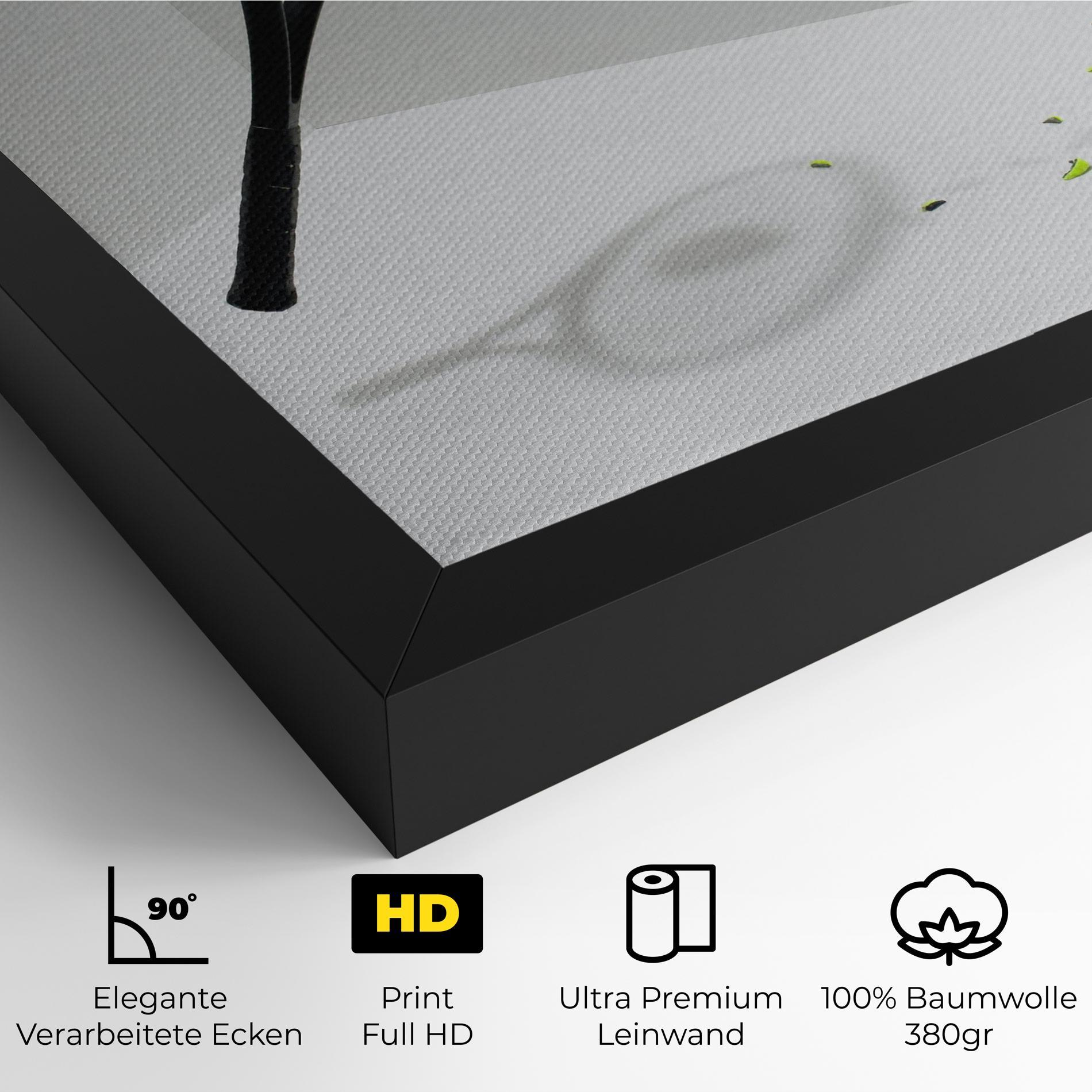 Leinwandbild Broken Tennis Ball mockup 4