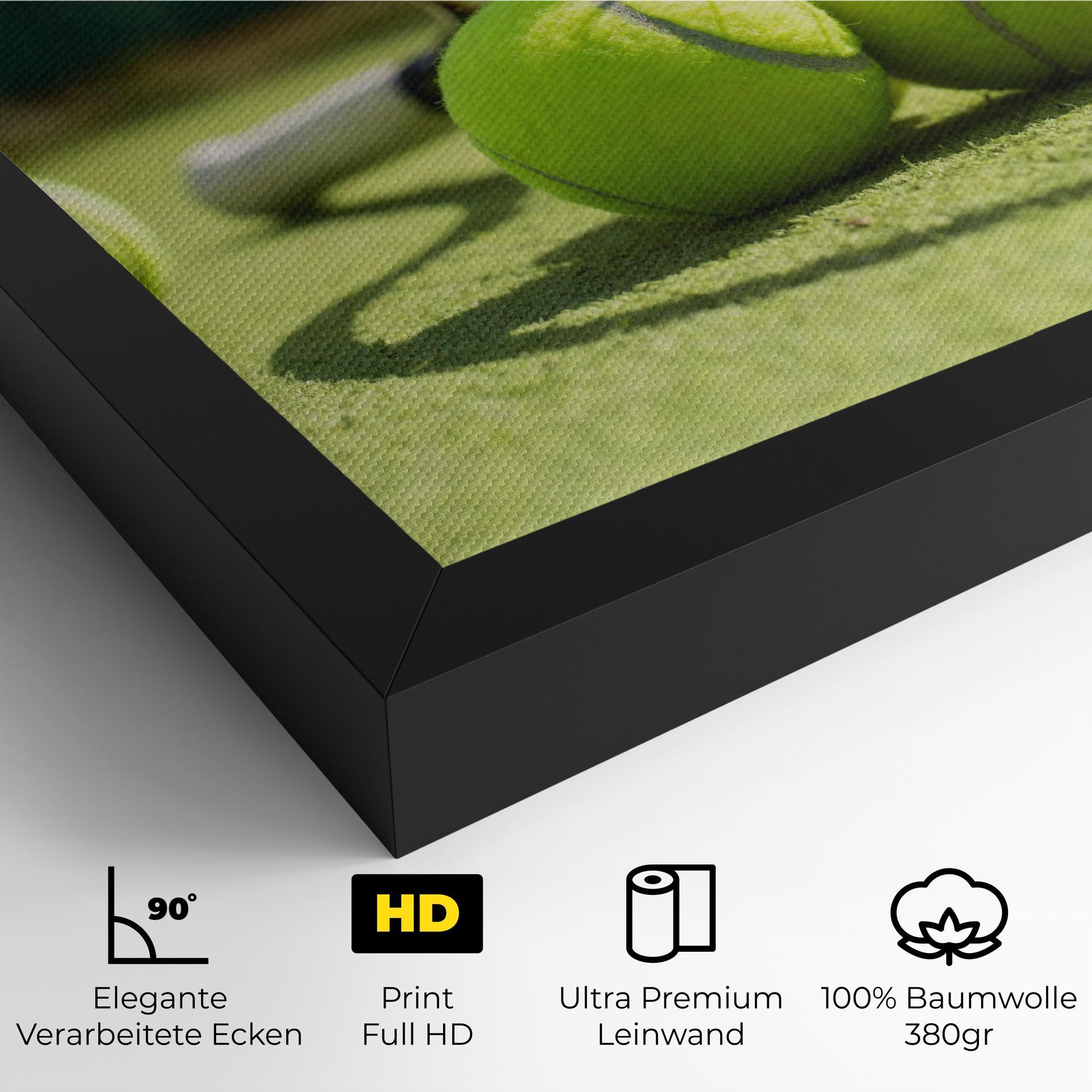 Leinwandbild Grass Tennis Balls mockup 4