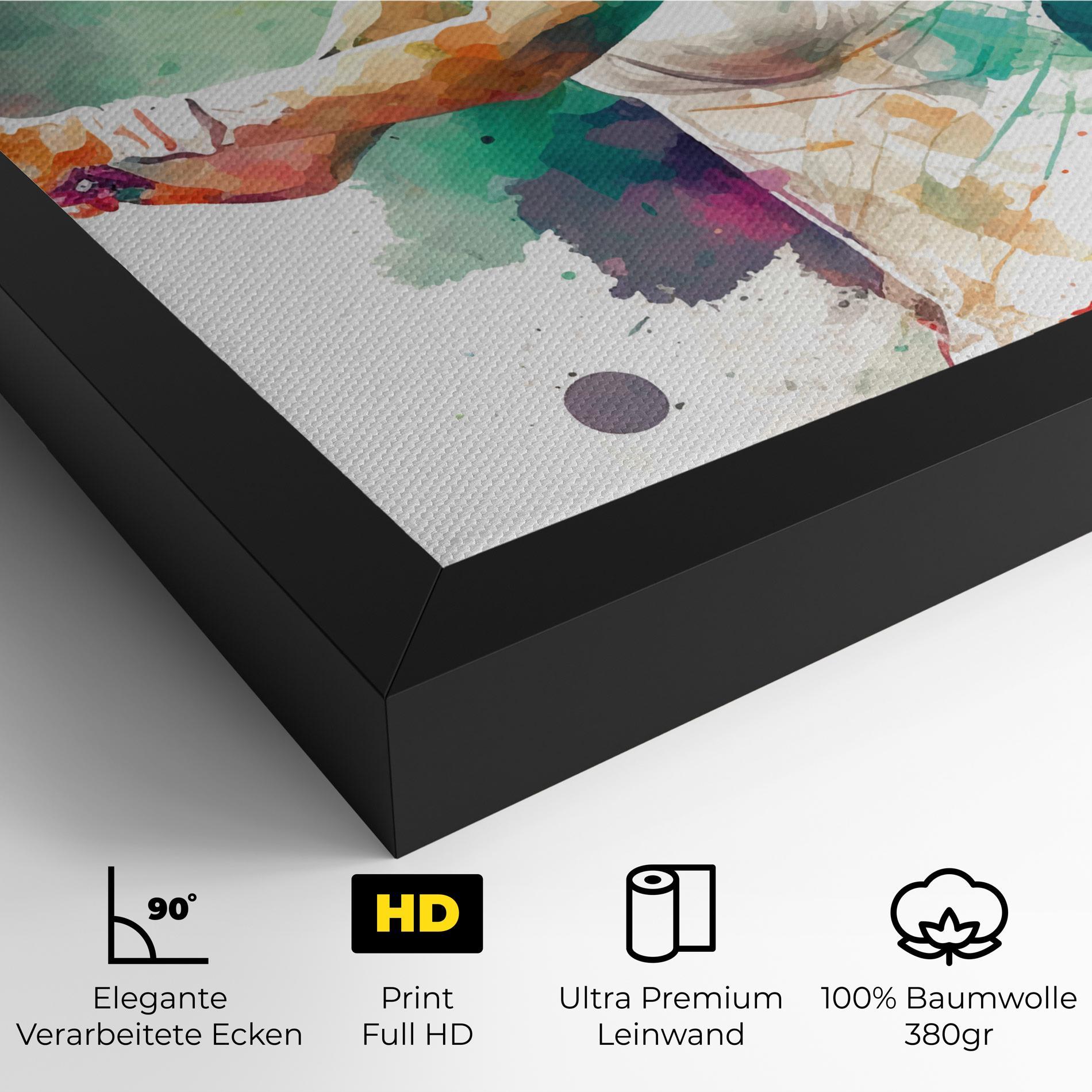 Leinwandbild Green Art Tennis mockup 4