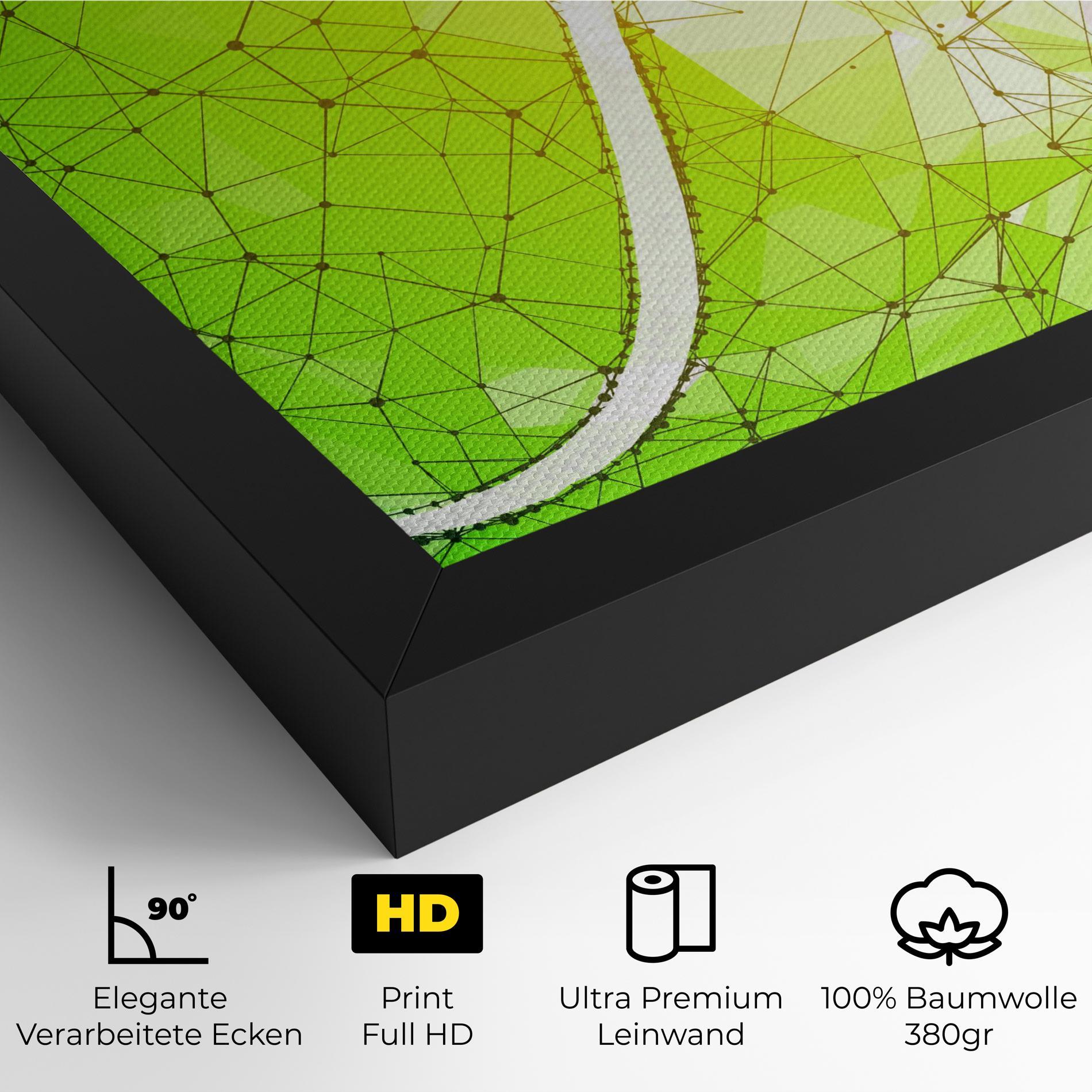 Leinwandbild Green Line Tennis mockup 4