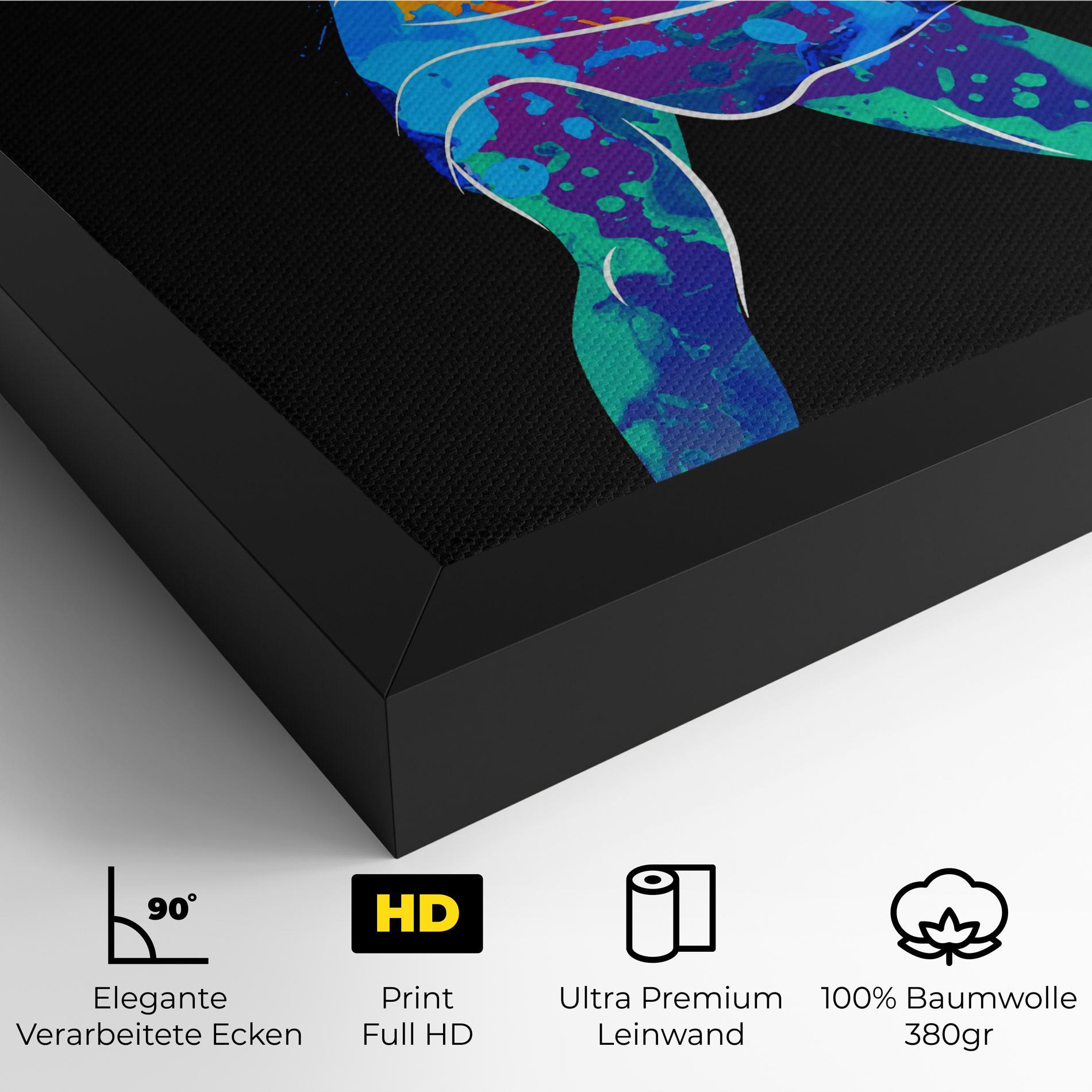 Leinwandbild Green Orange Tennis mockup 4