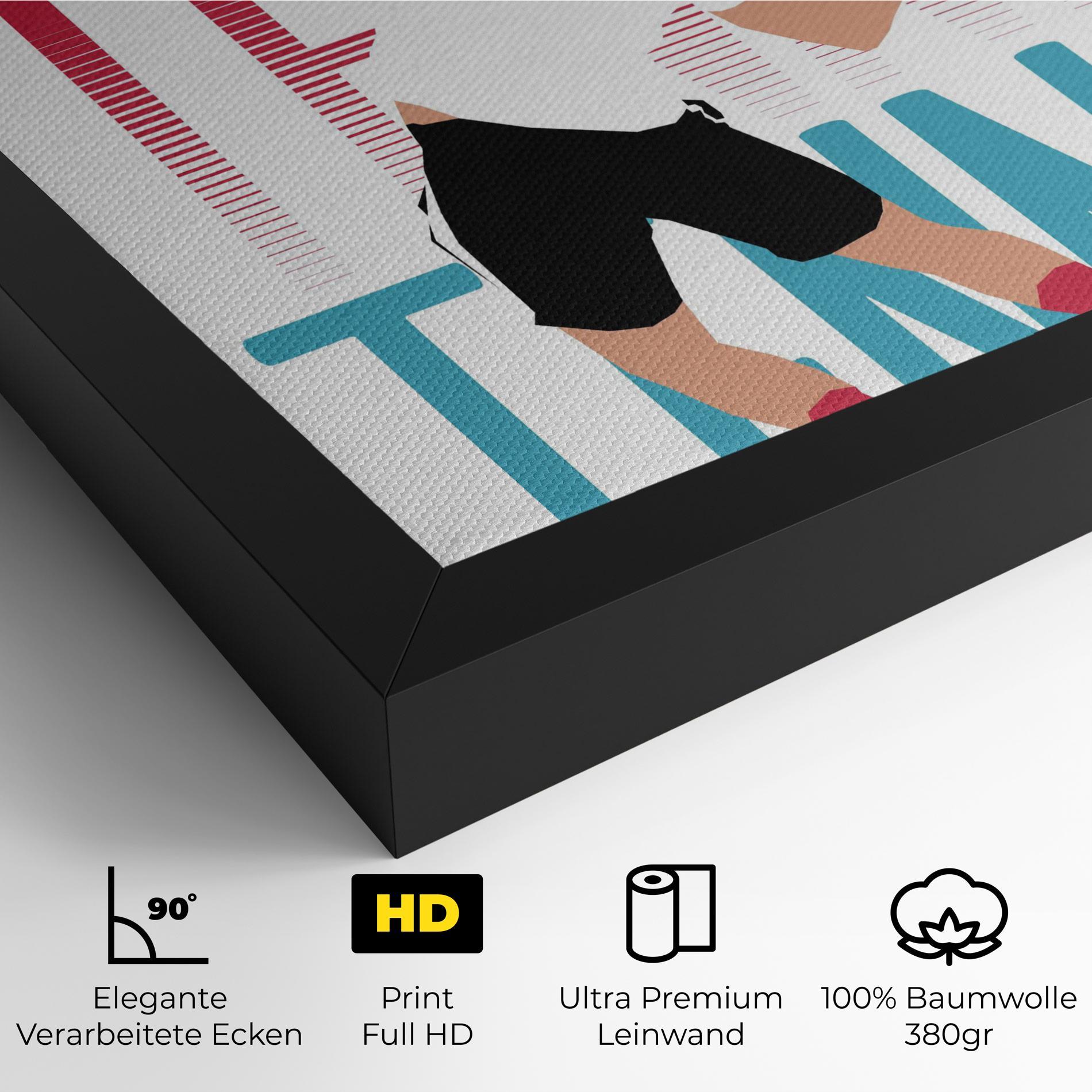 Leinwandbild Tennis Ball Jump mockup 4