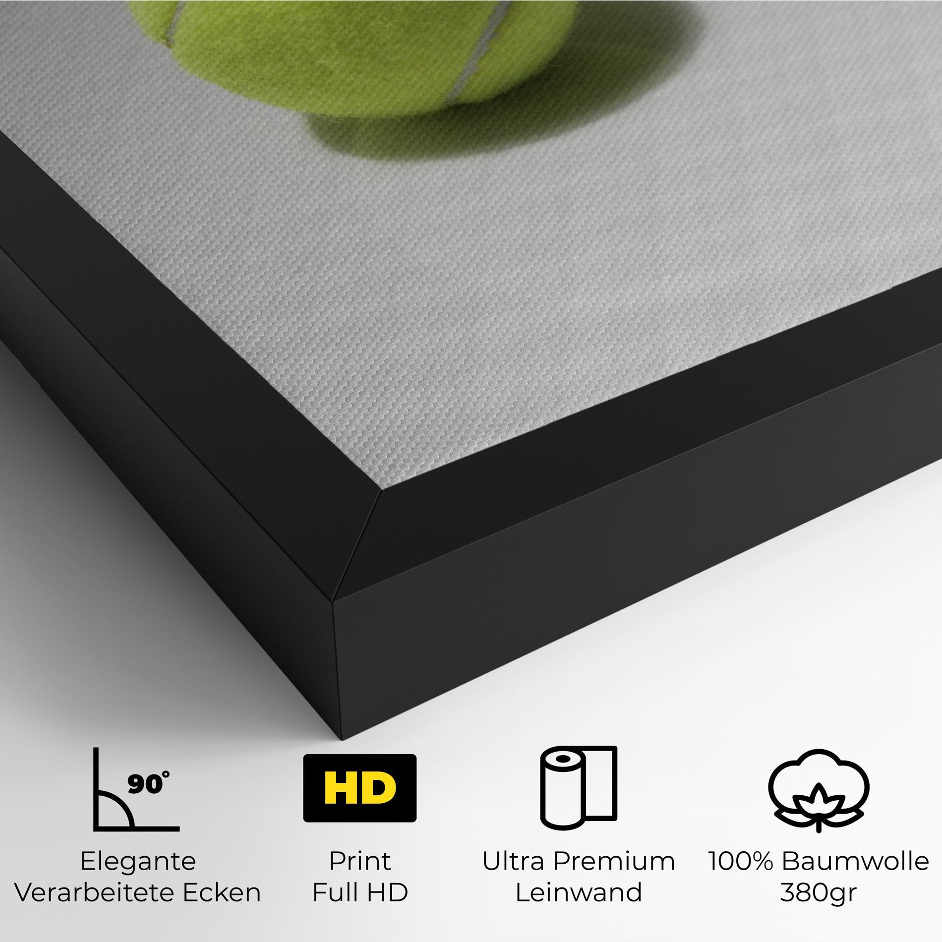 Leinwandbild Tennis Racket Shadow mockup 4