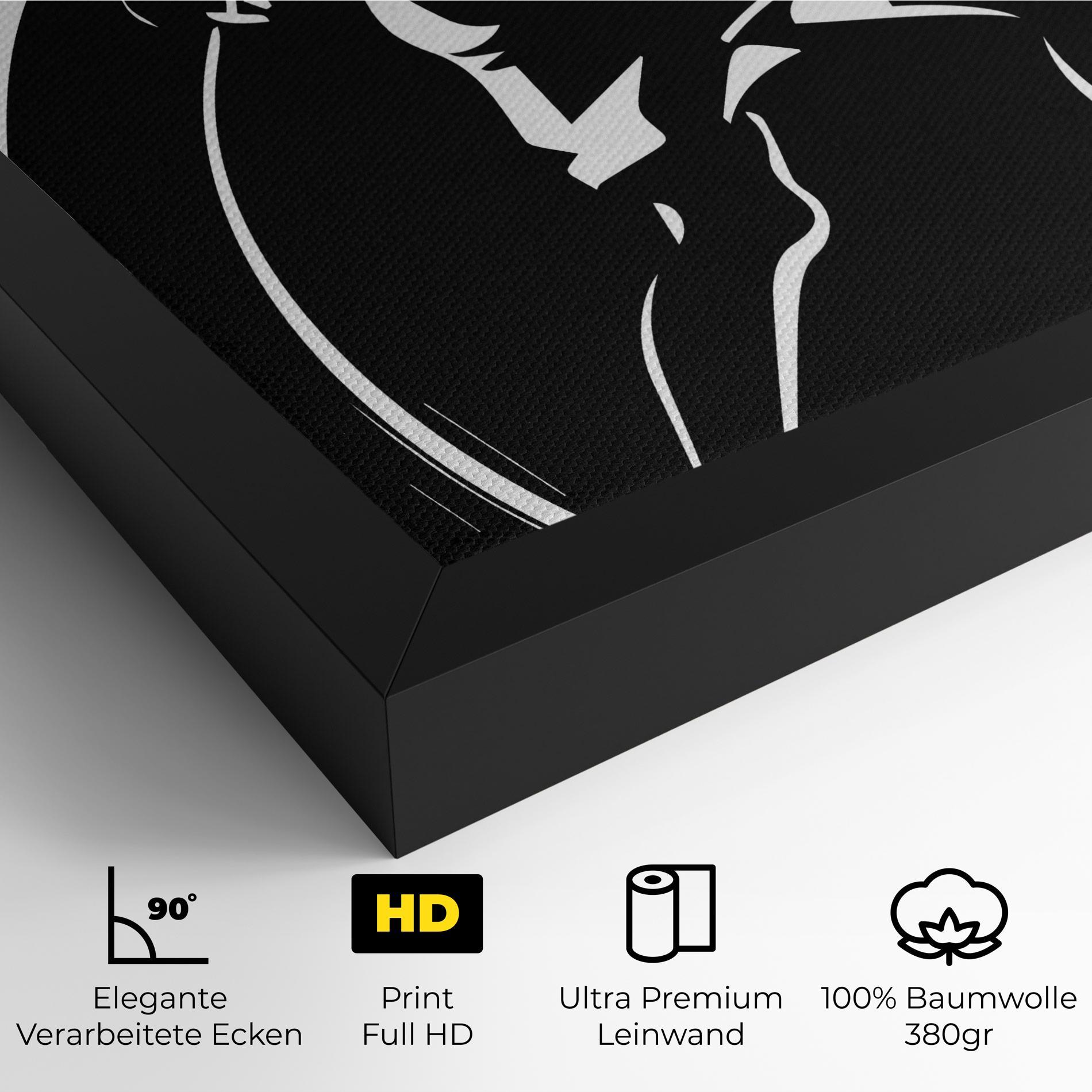 Leinwandbild White Line Tennis mockup 4