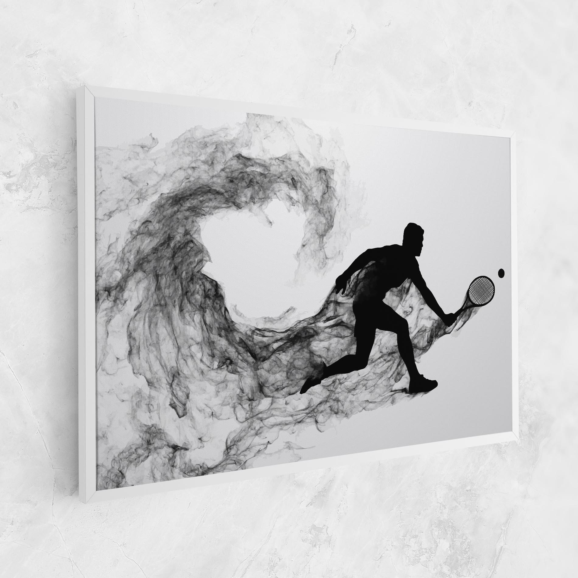 Leinwandbild Black Smoke Tennis mockup 1