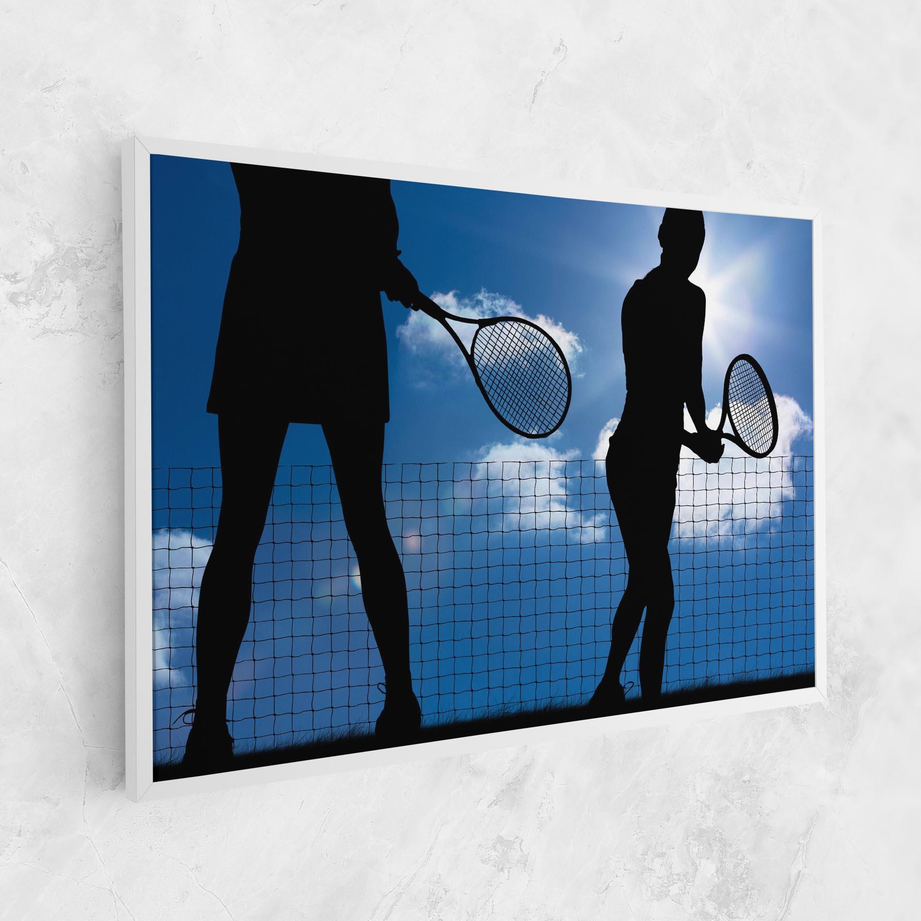 Leinwandbild Blue Sky Tennis mockup 1