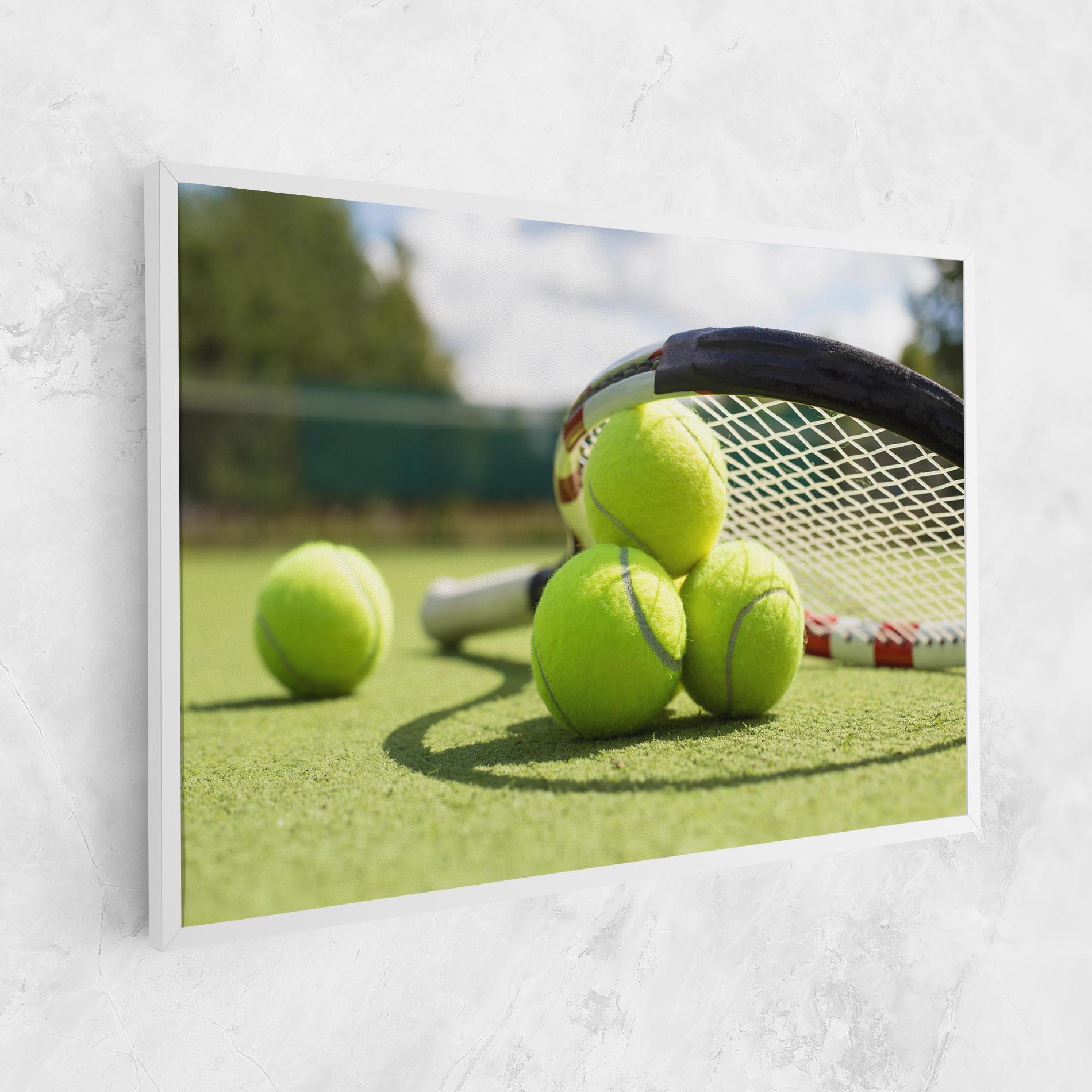 Leinwandbild Grass Tennis Balls mockup 1