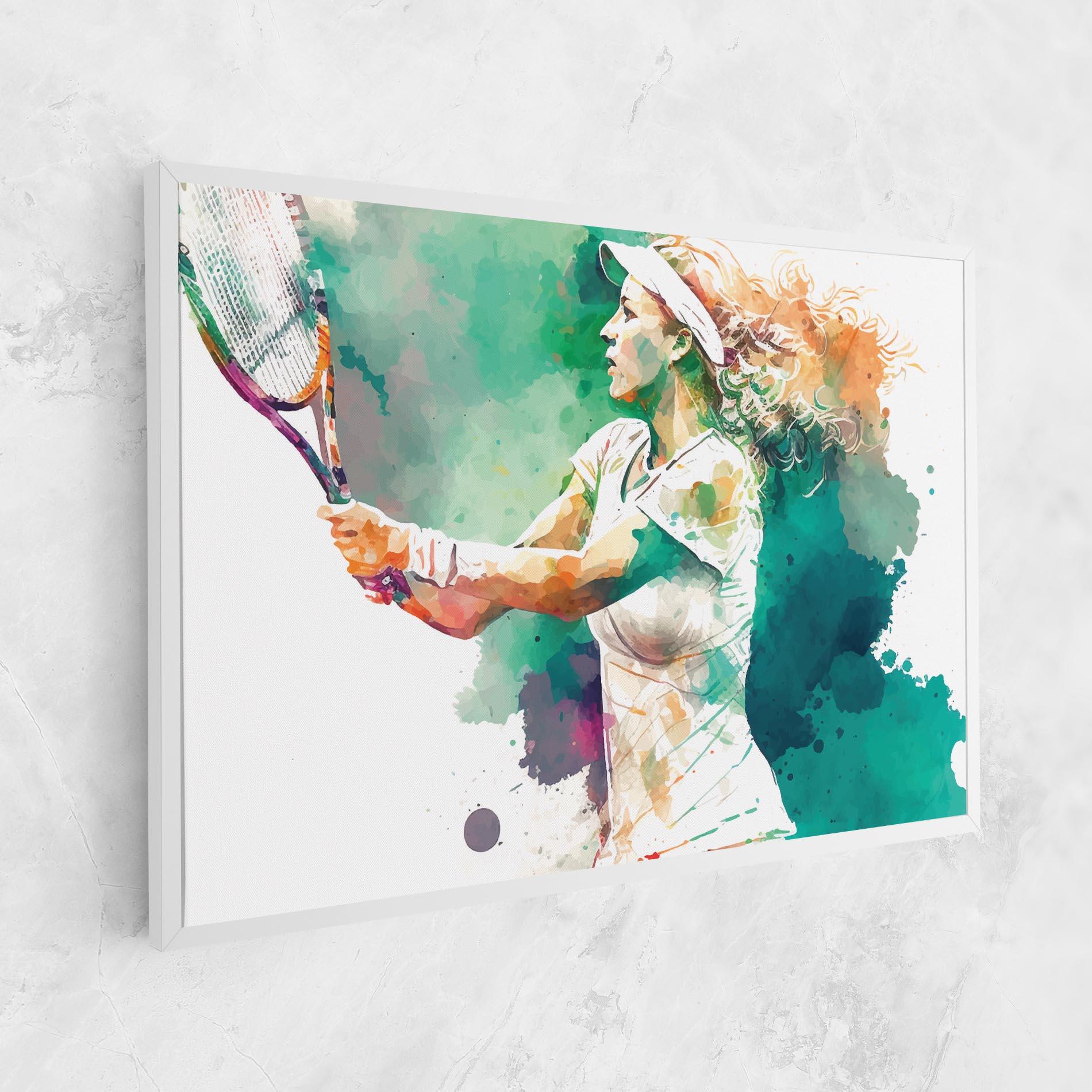Leinwandbild Green Art Tennis mockup 1