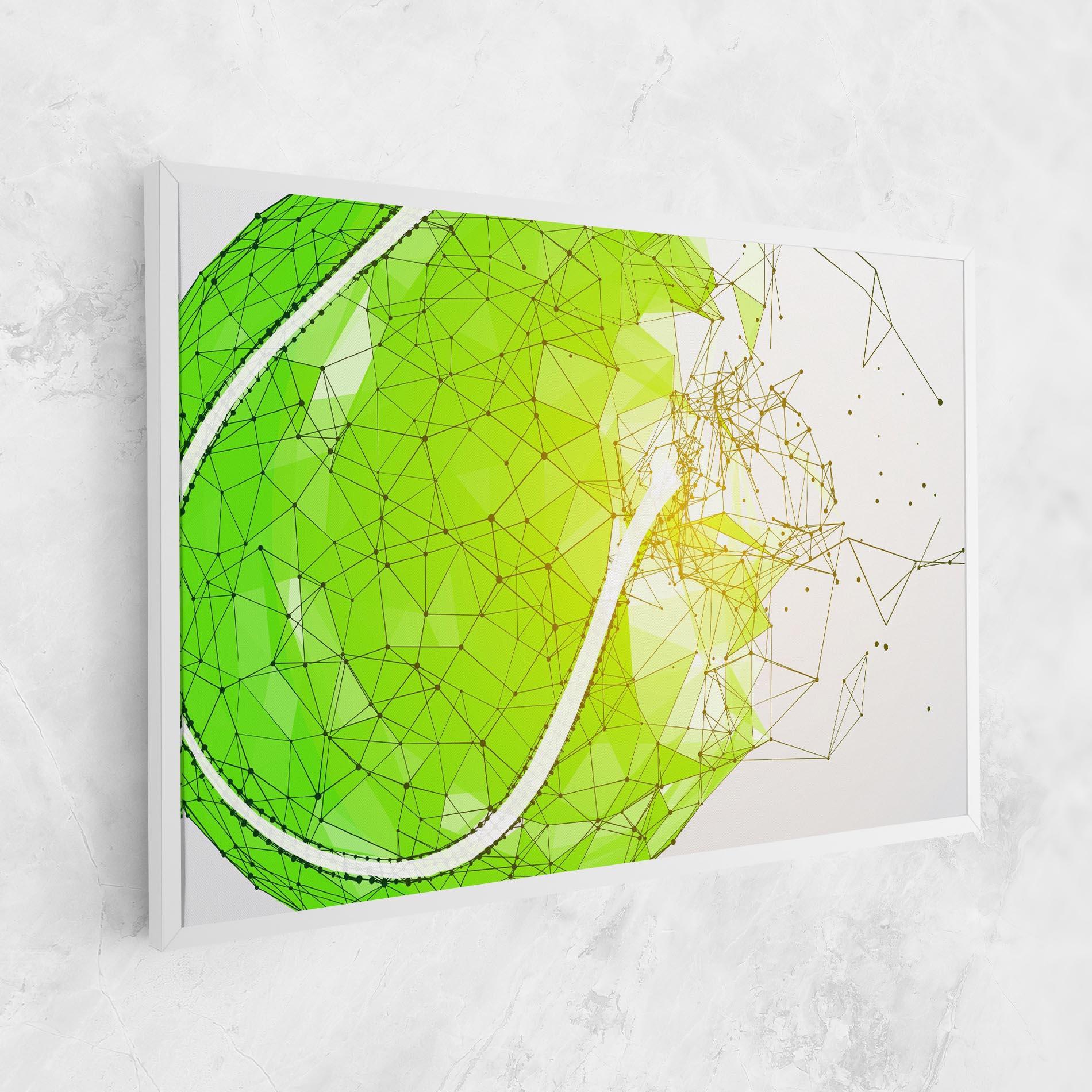 Leinwandbild Green Line Tennis mockup 1