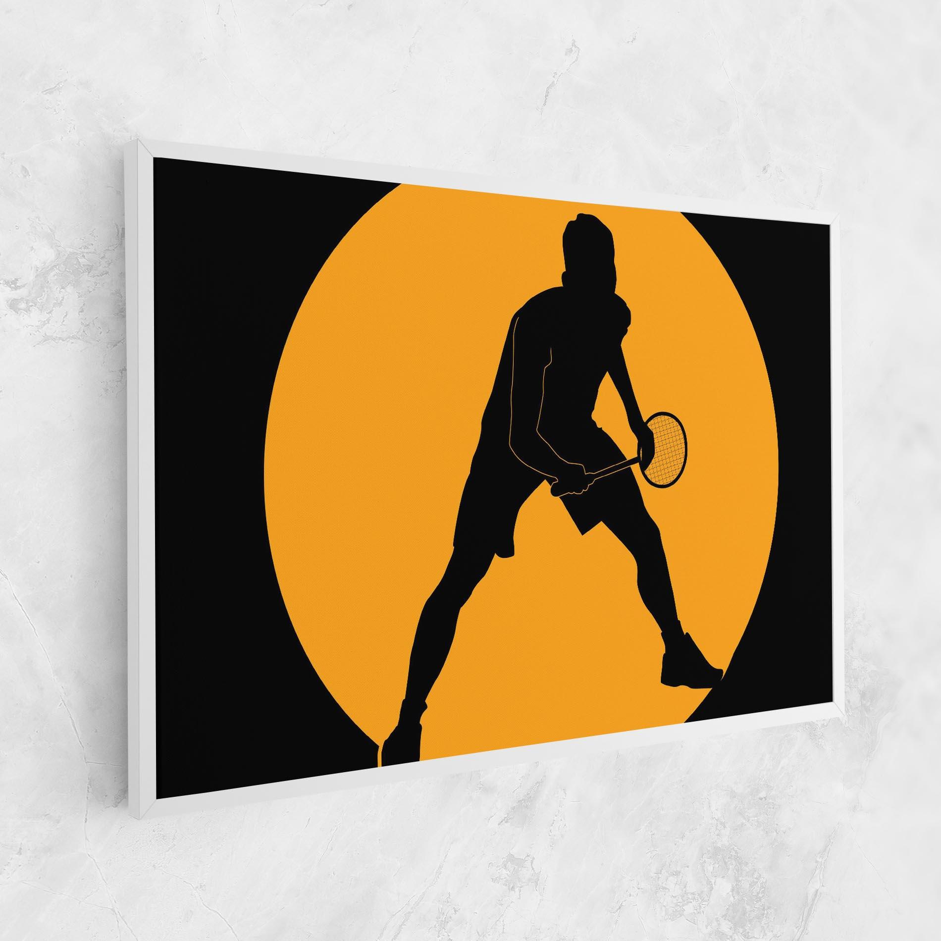 Leinwandbild Orange Tennis mockup 1