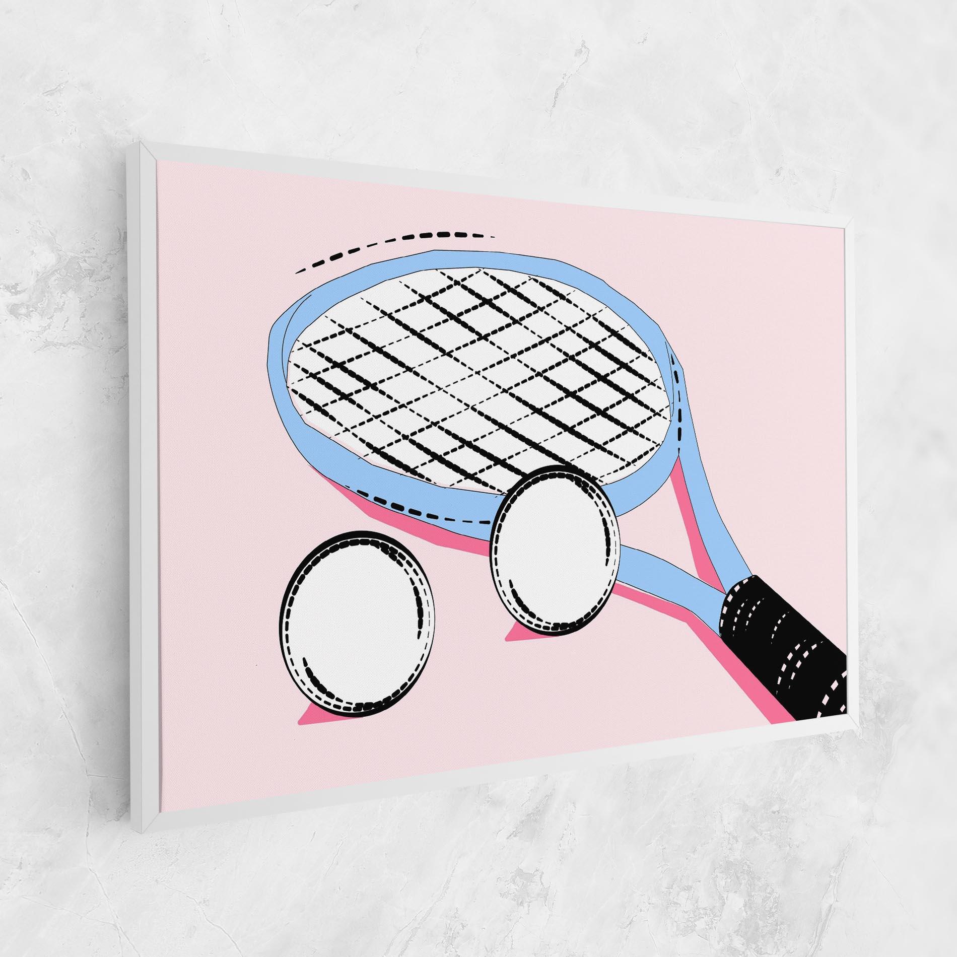 Leinwandbild Pink Tennis mockup 1