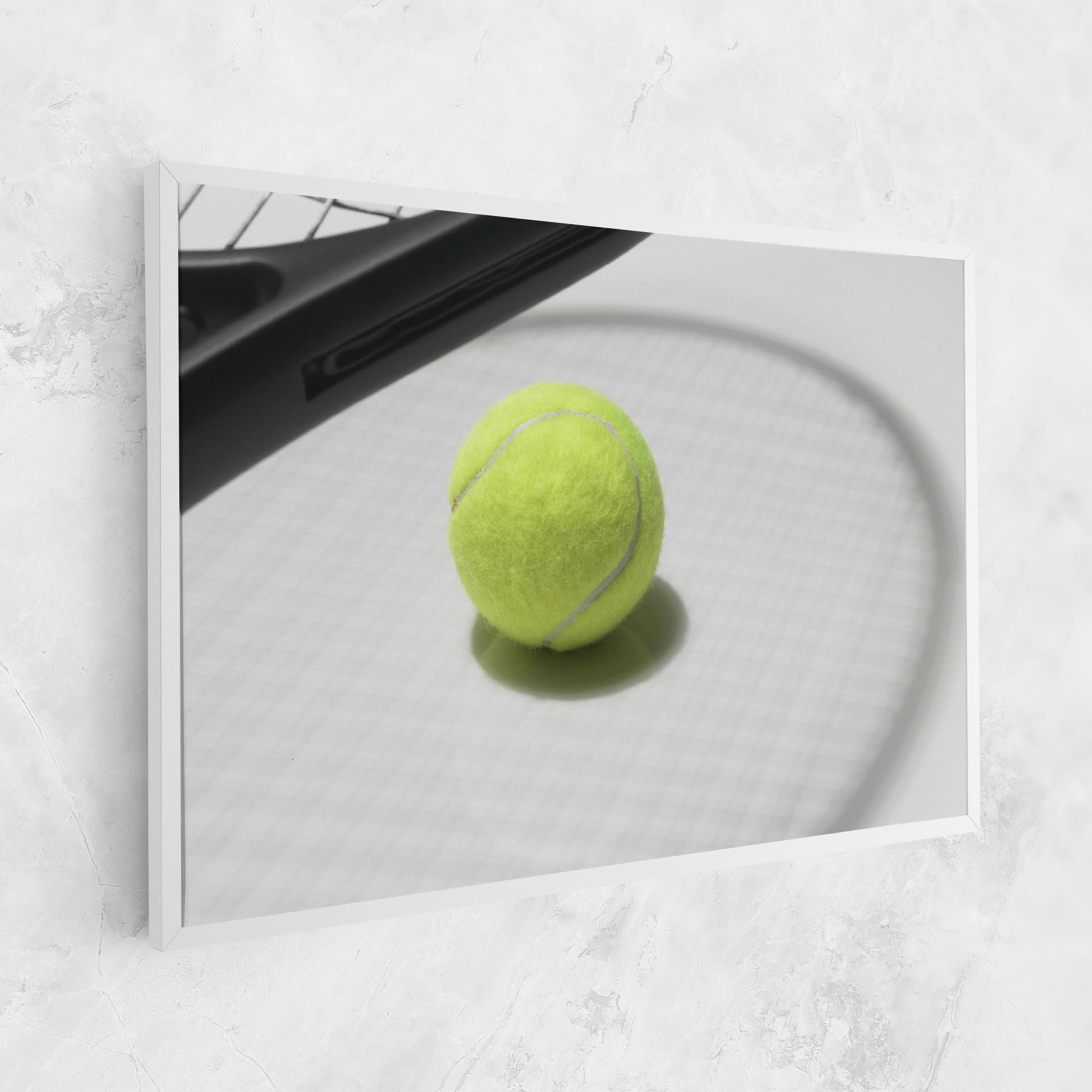 Leinwandbild Tennis Racket Shadow mockup 1