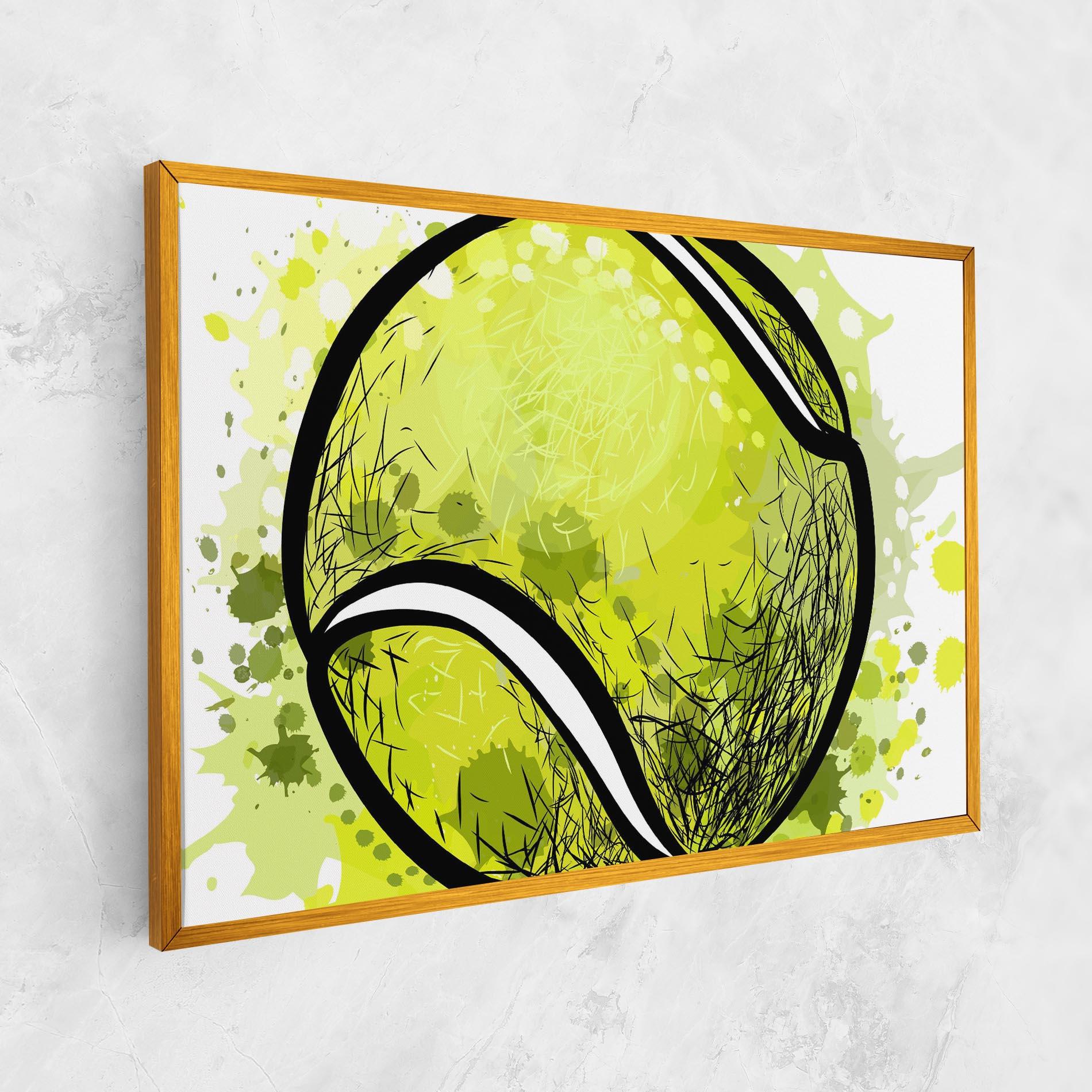 Leinwandbild Big Tennis Ball mockup 1