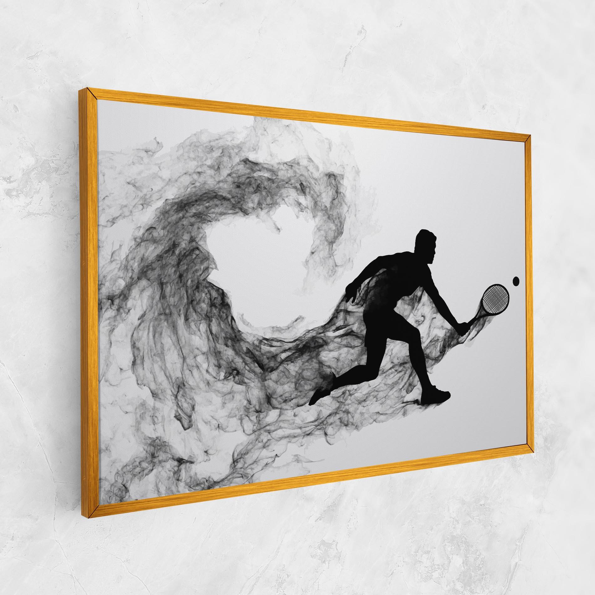 Leinwandbild Black Smoke Tennis mockup 1
