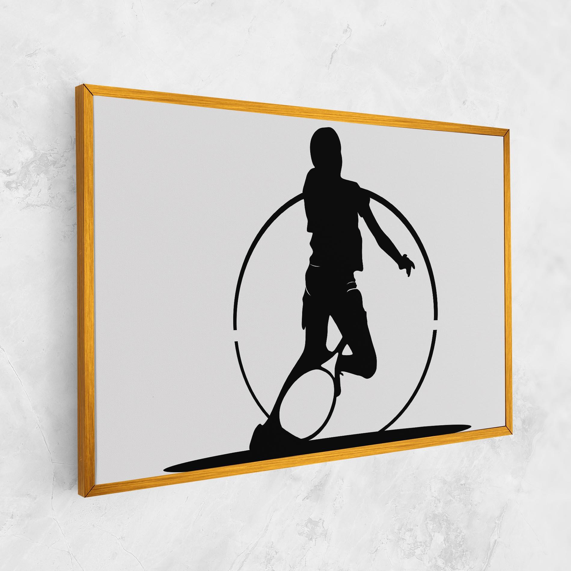 Leinwandbild Black Tennis Circle mockup 1