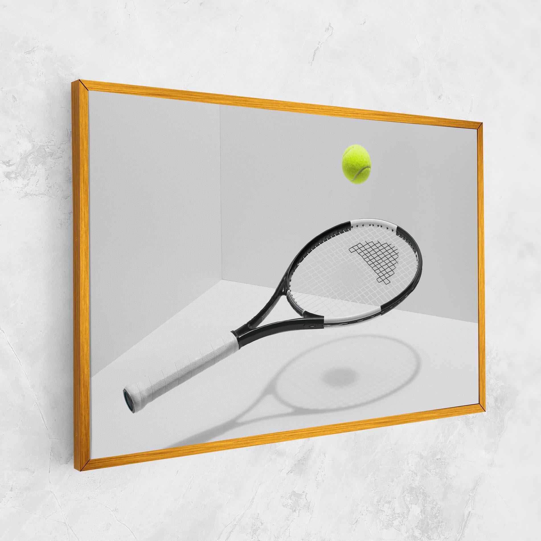 Leinwandbild Floating Tennis Racket mockup 1