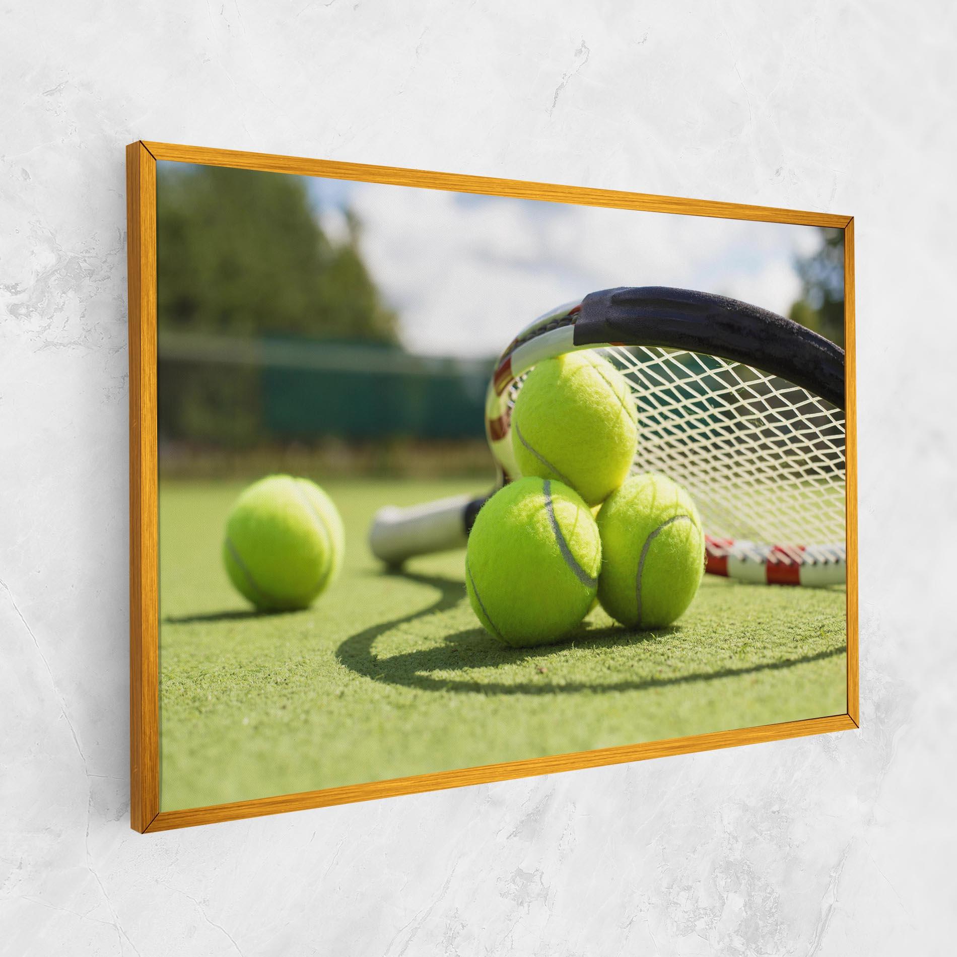 Leinwandbild Grass Tennis Balls mockup 1