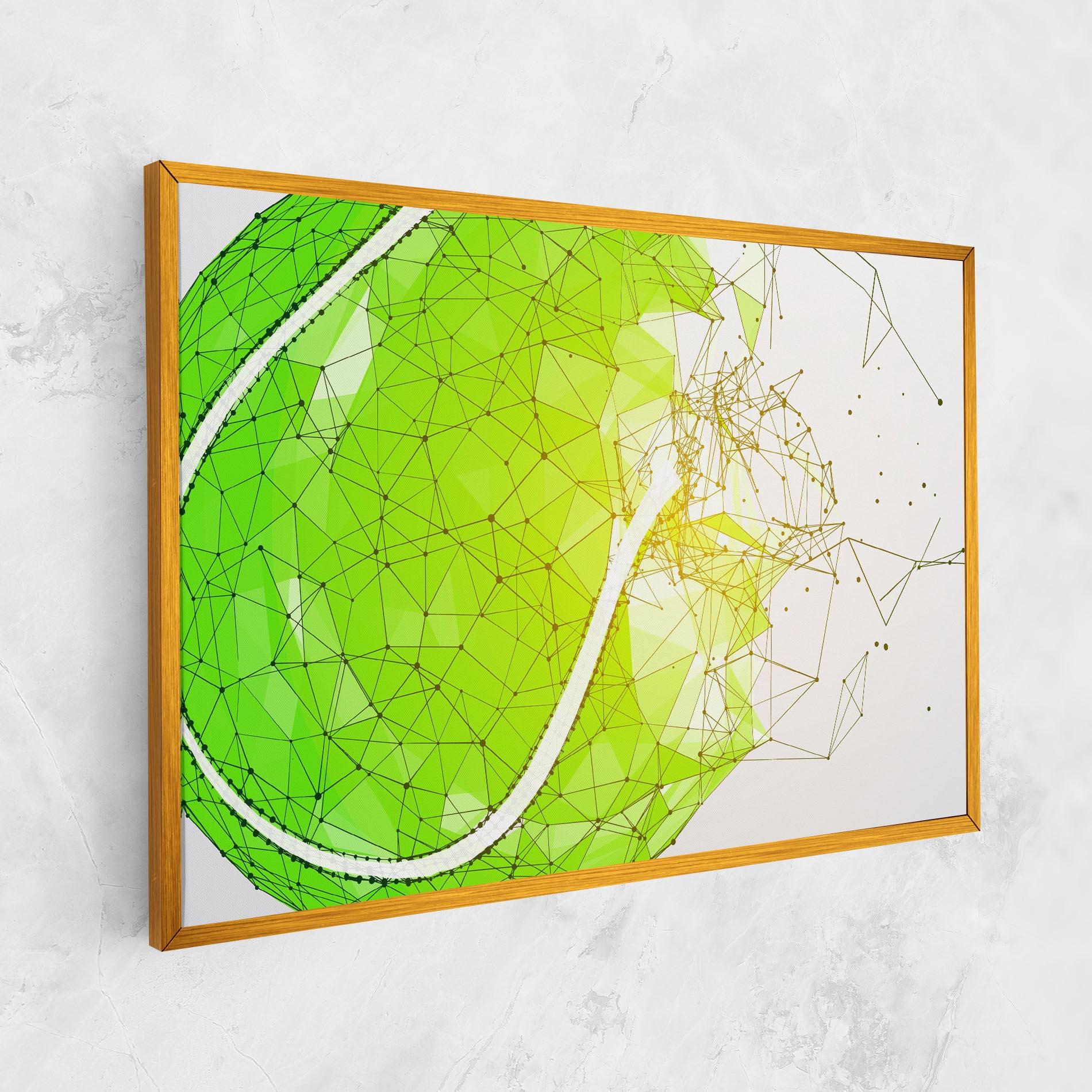 Leinwandbild Green Line Tennis mockup 1