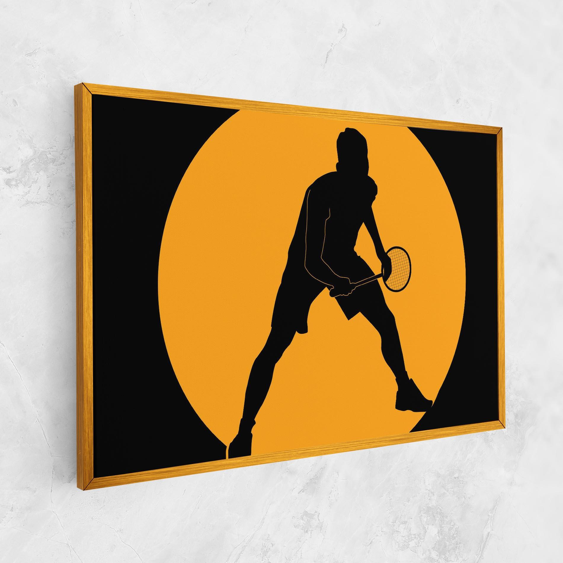 Leinwandbild Orange Tennis mockup 1