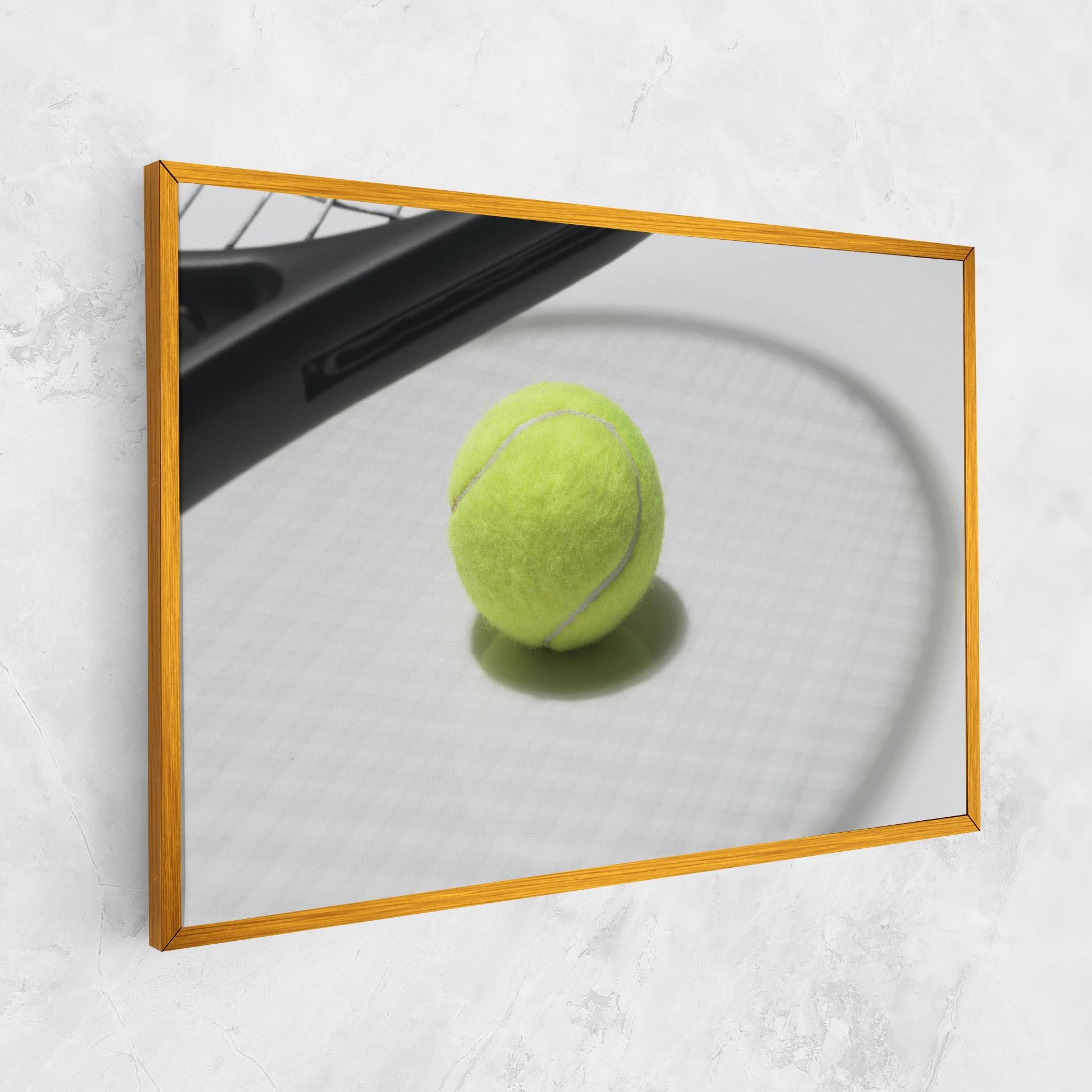 Leinwandbild Tennis Racket Shadow mockup 1