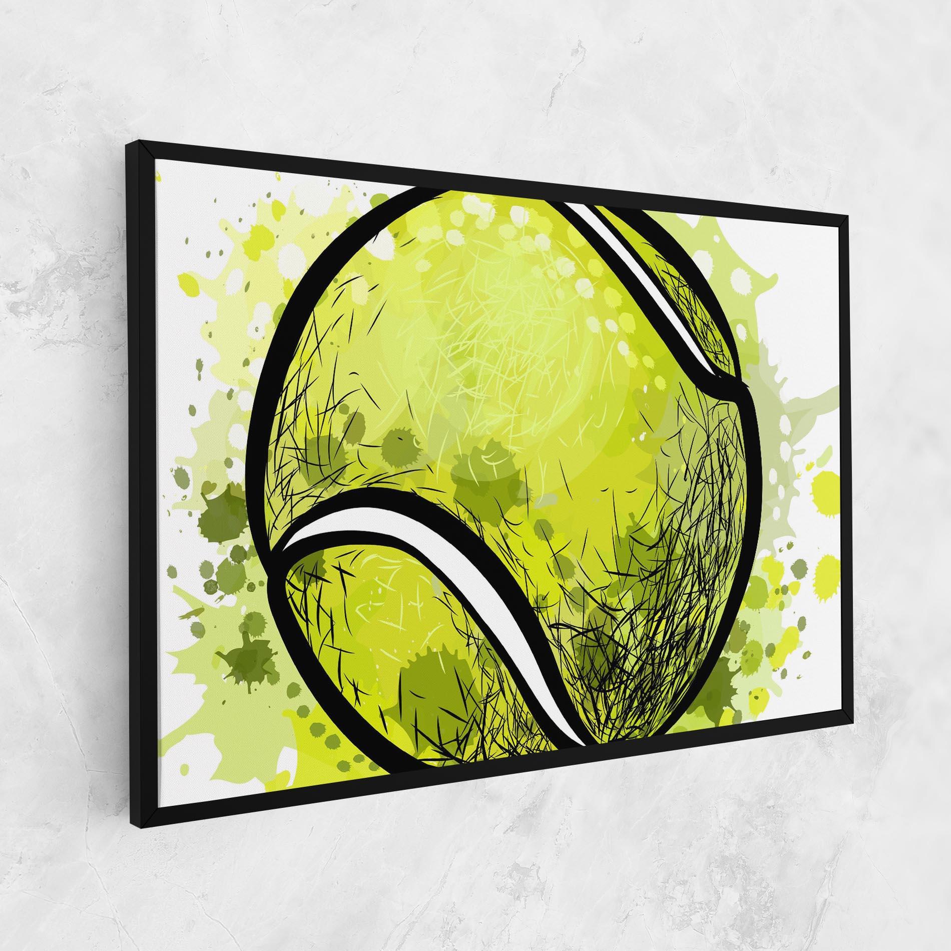 Leinwandbild Big Tennis Ball mockup 1