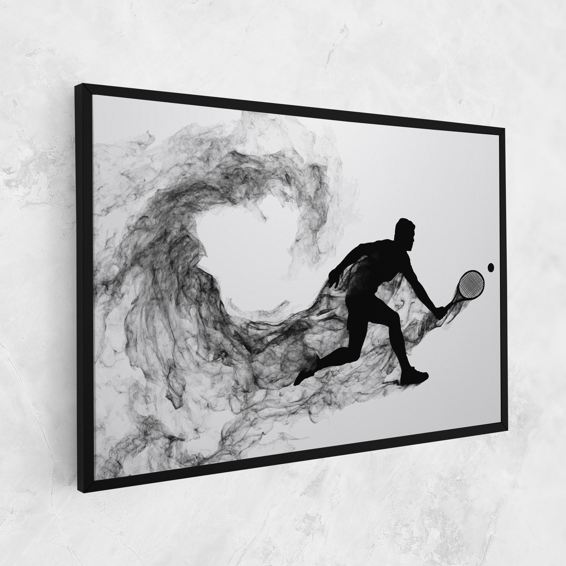 Leinwandbild Black Smoke Tennis mockup 1