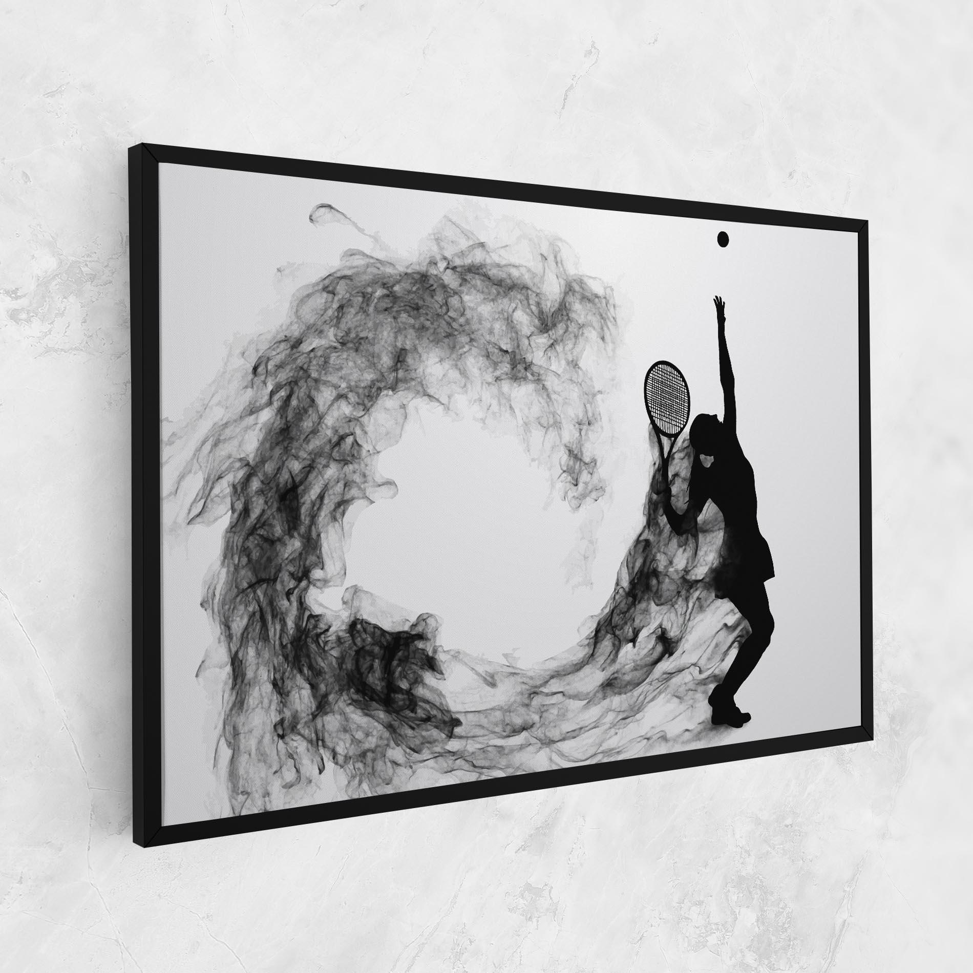 Leinwandbild Black Tennis Smoke mockup 1