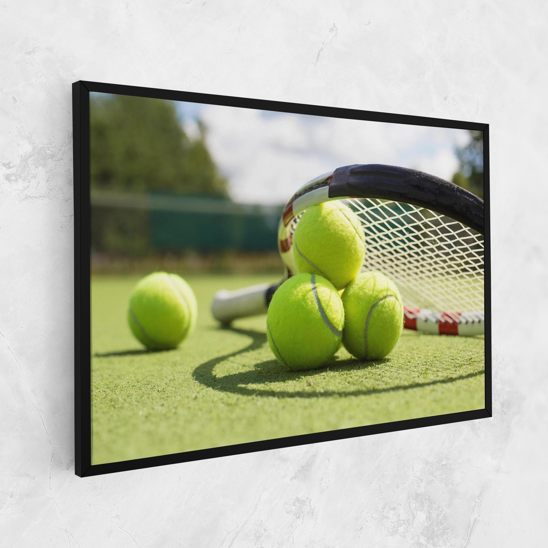 Leinwandbild Grass Tennis Balls mockup 1