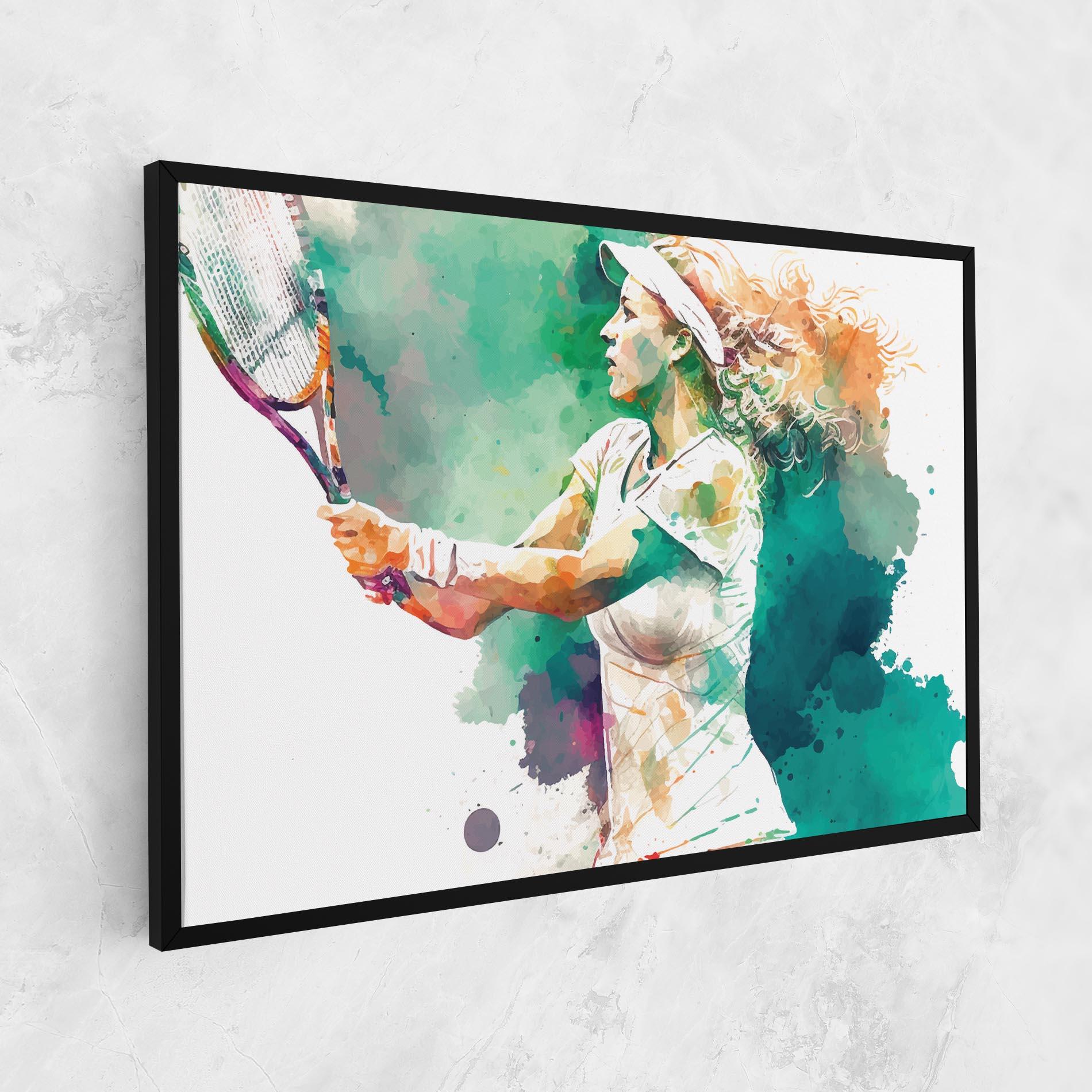 Leinwandbild Green Art Tennis mockup 1