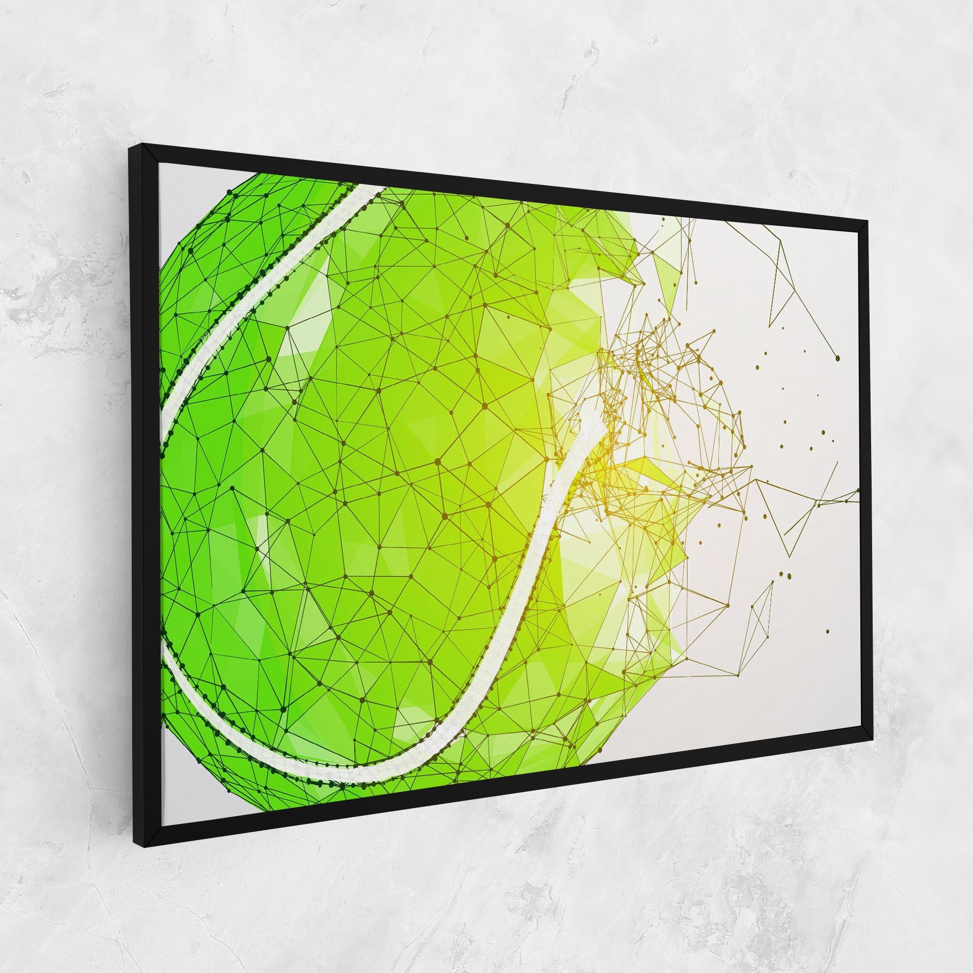 Leinwandbild Green Line Tennis mockup 1