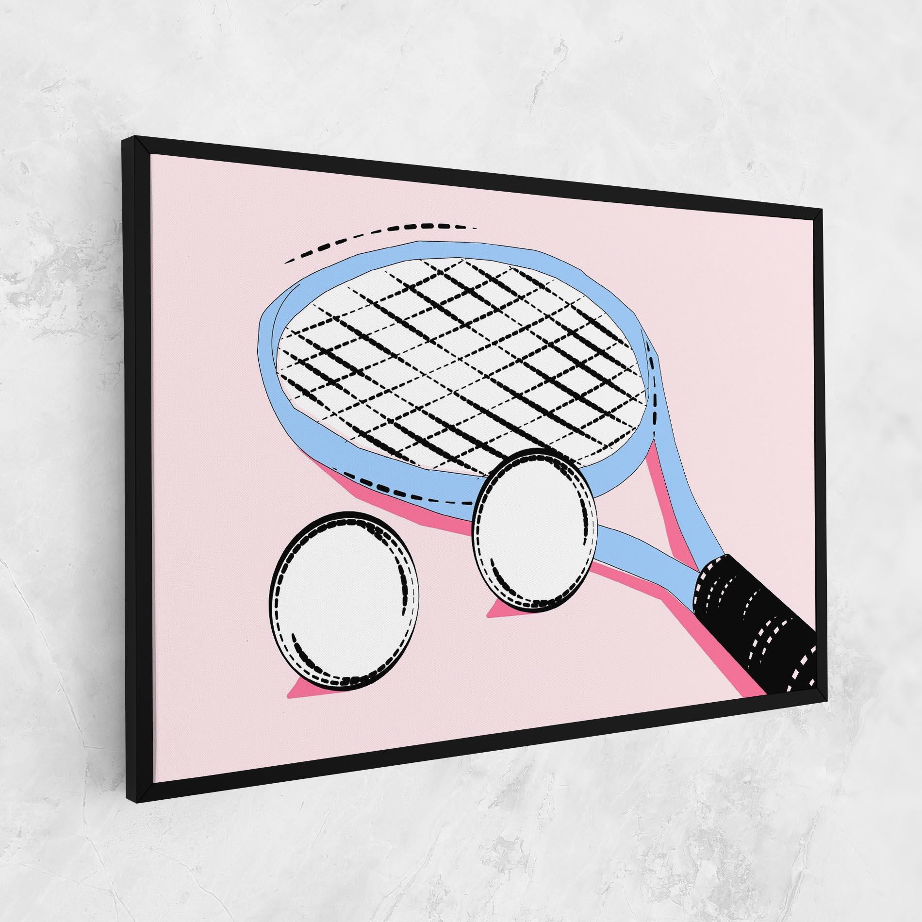 Leinwandbild Pink Tennis mockup 1