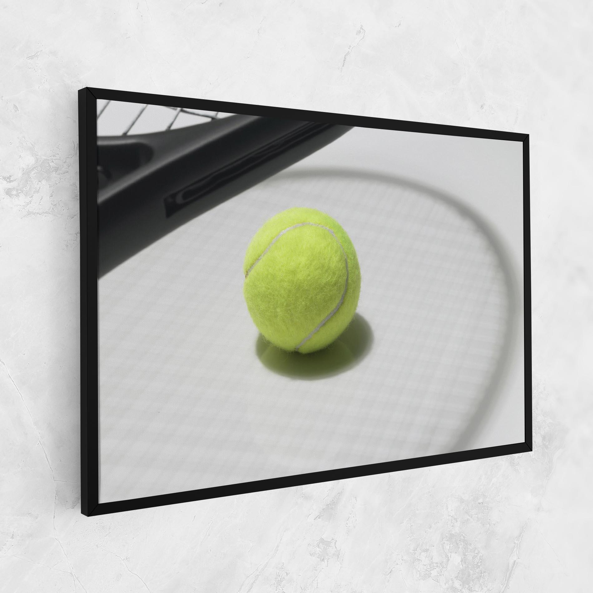 Leinwandbild Tennis Racket Shadow mockup 1