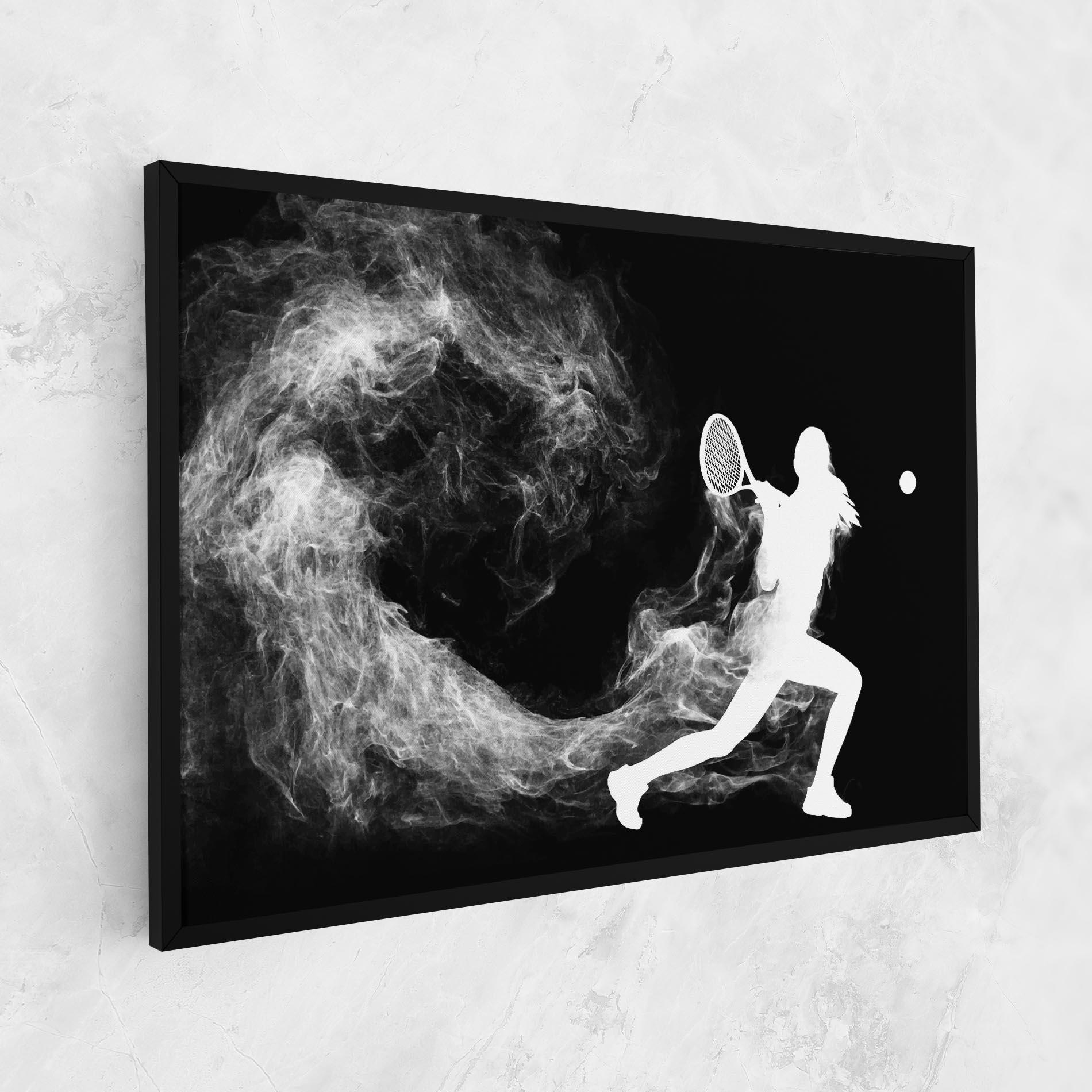 Leinwandbild Tennis Spoke White mockup 1