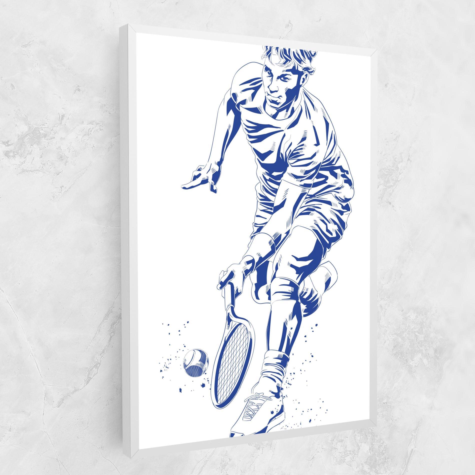 Leinwandbild Blue Tennis mockup 1