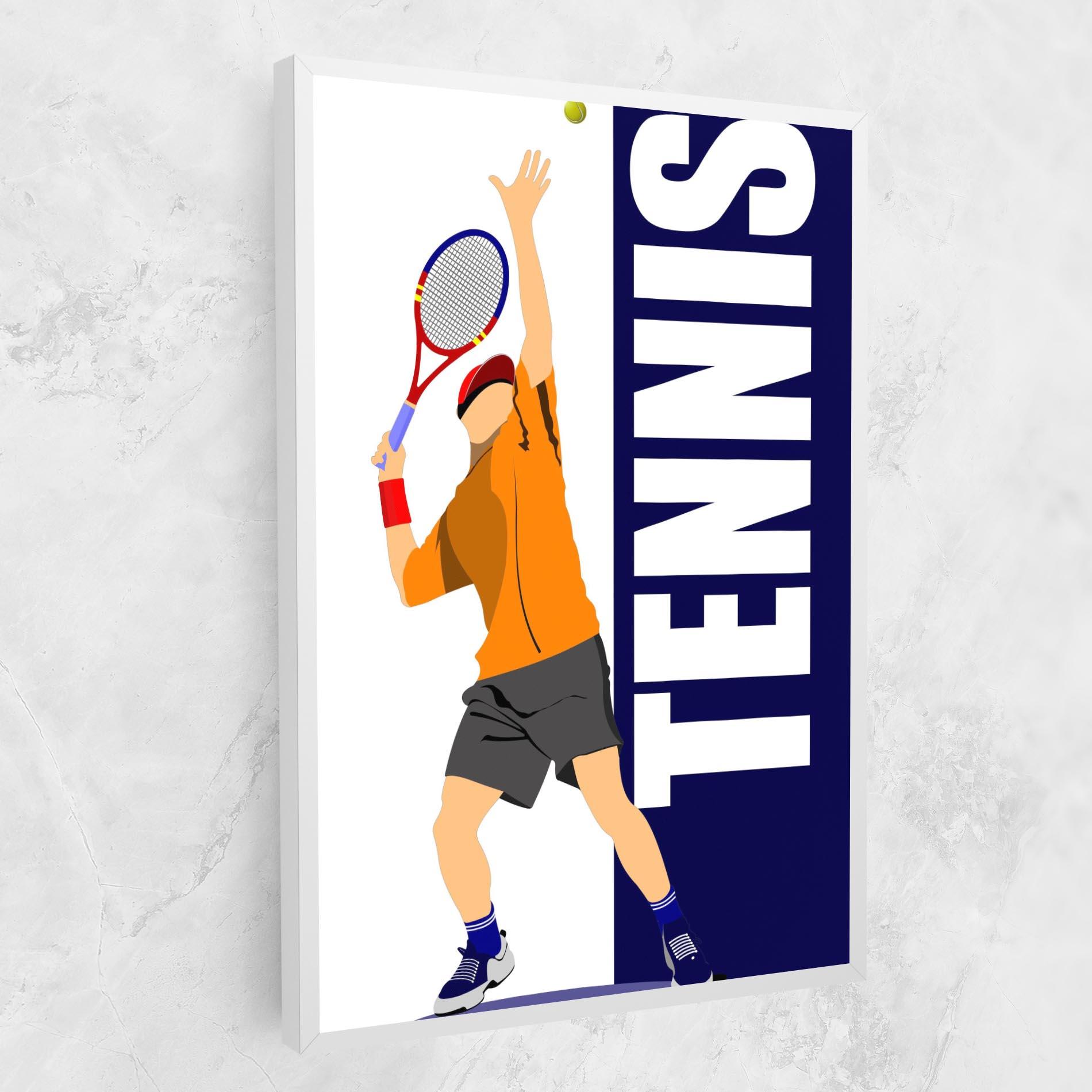 Leinwandbild Orange Tennis Player mockup 1
